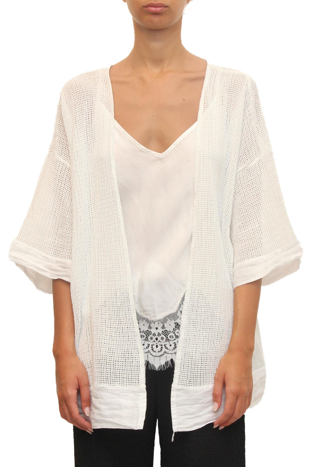 LEVH - Cardigan Carana - BIANCO