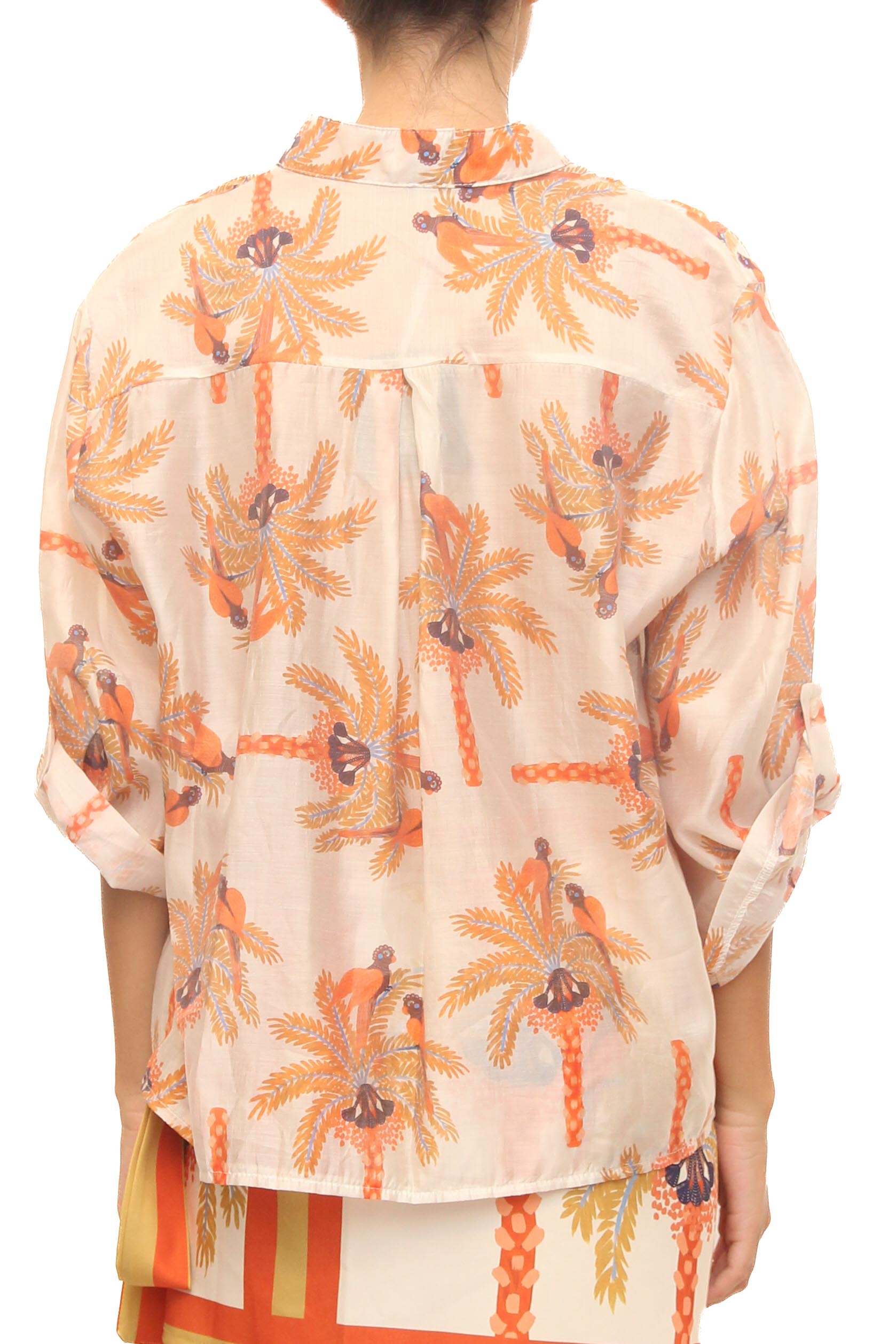 LEVH - Camicia Camarinta - Animalier arancio