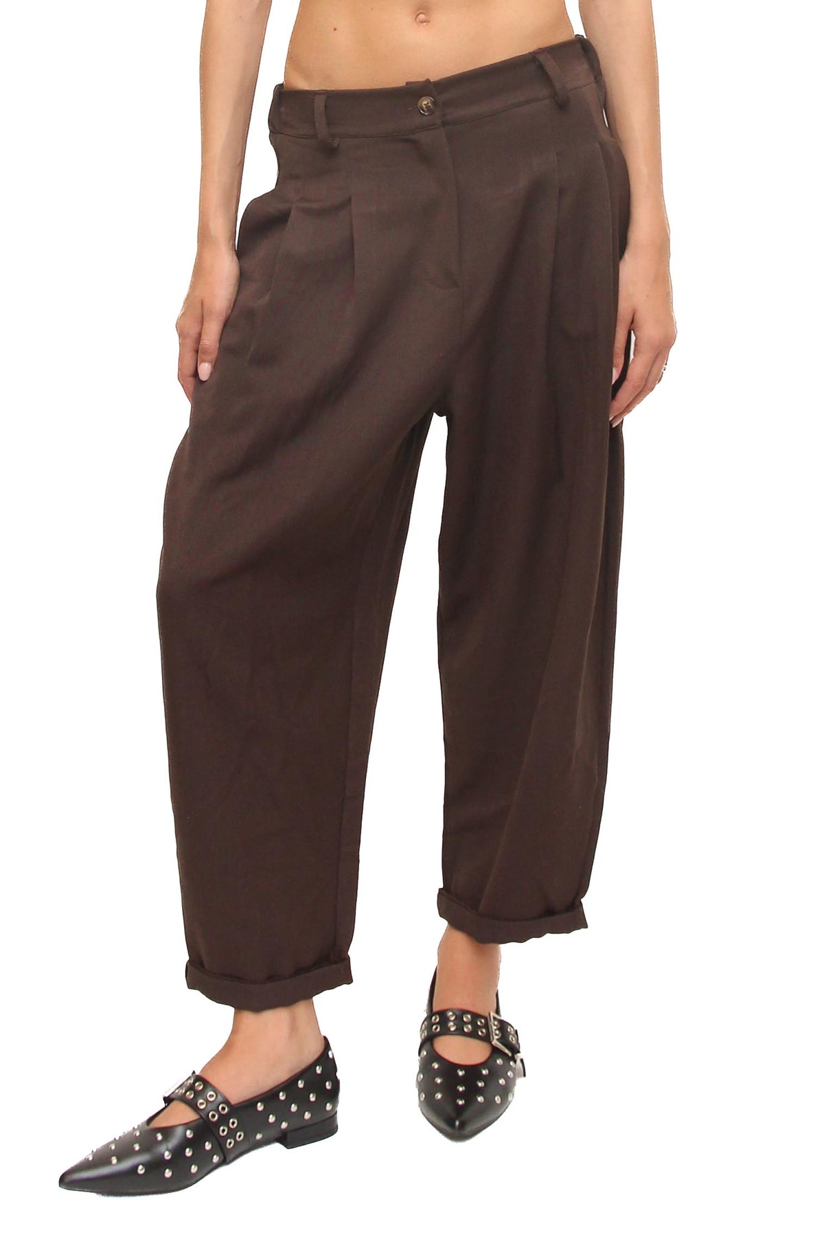 LEVH - Pantalone Phyliss - MARRONE