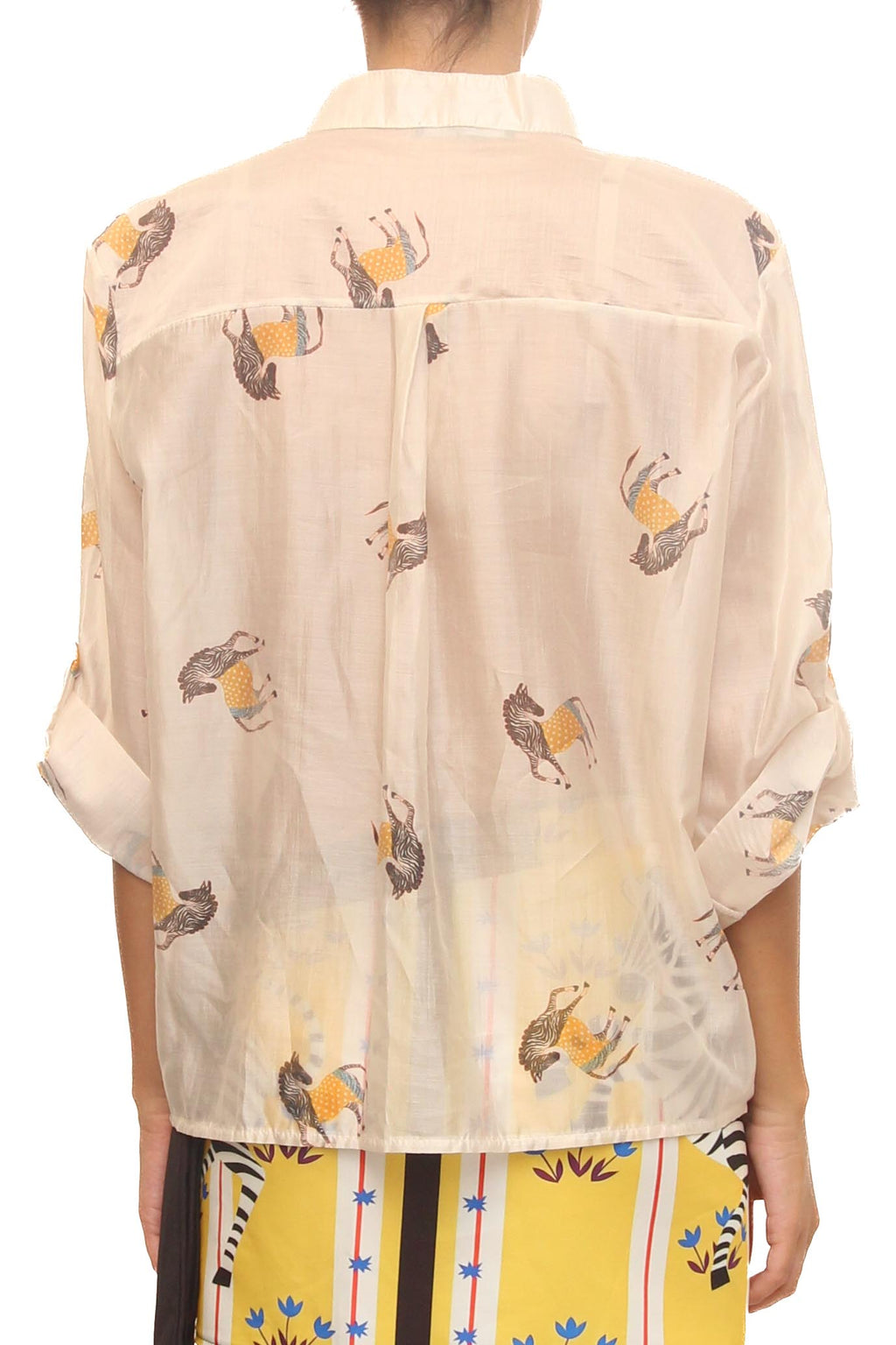 LEVH - Camicia Camarinta - Animalier burro