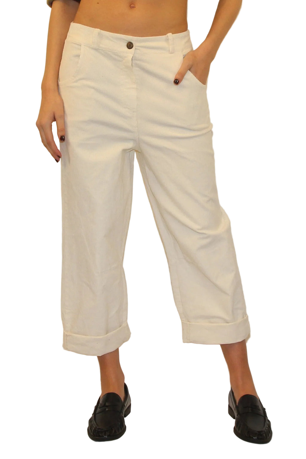 LEVH - PANTALONE GALA - BIANCO