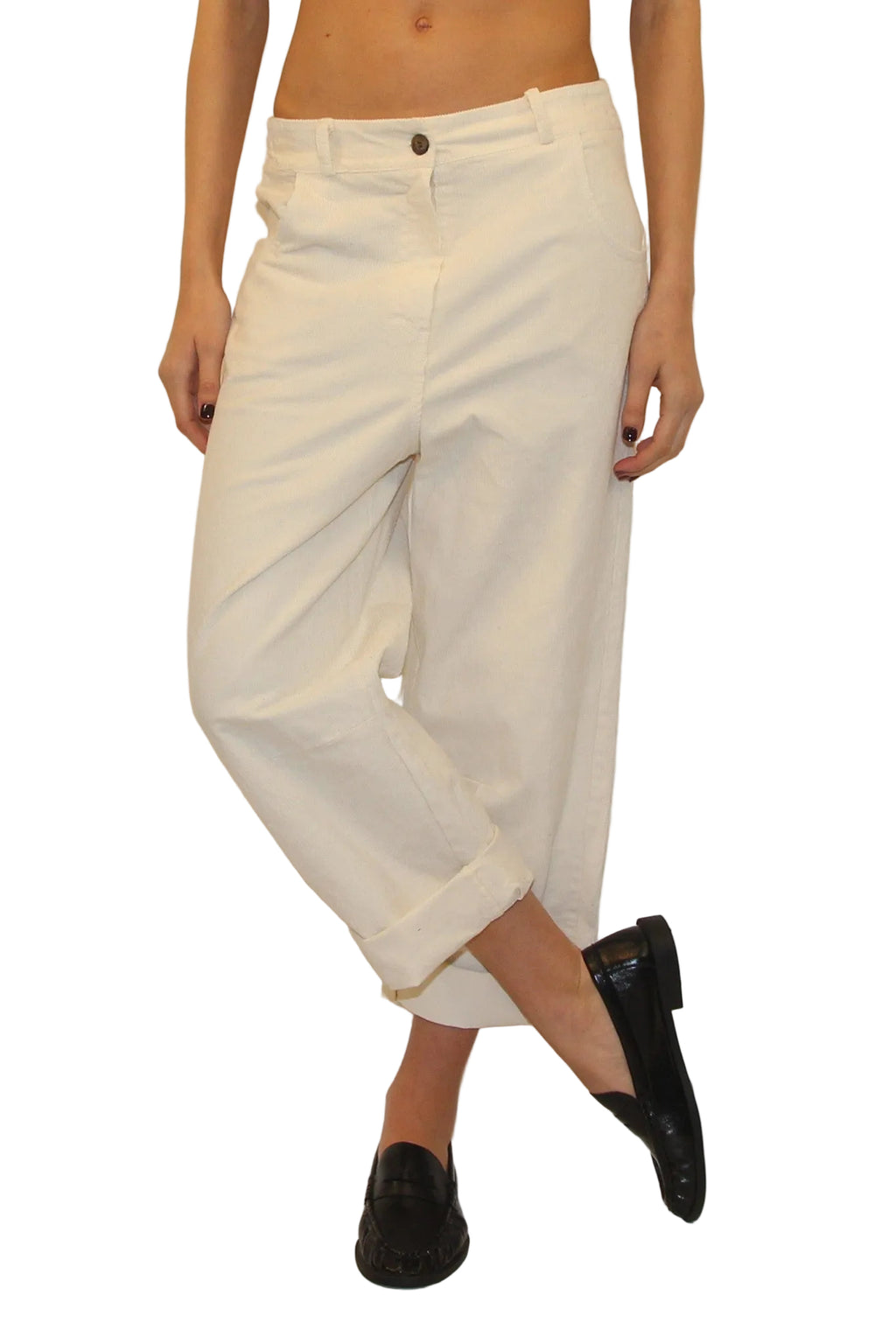 LEVH - PANTALONE GALA - BIANCO