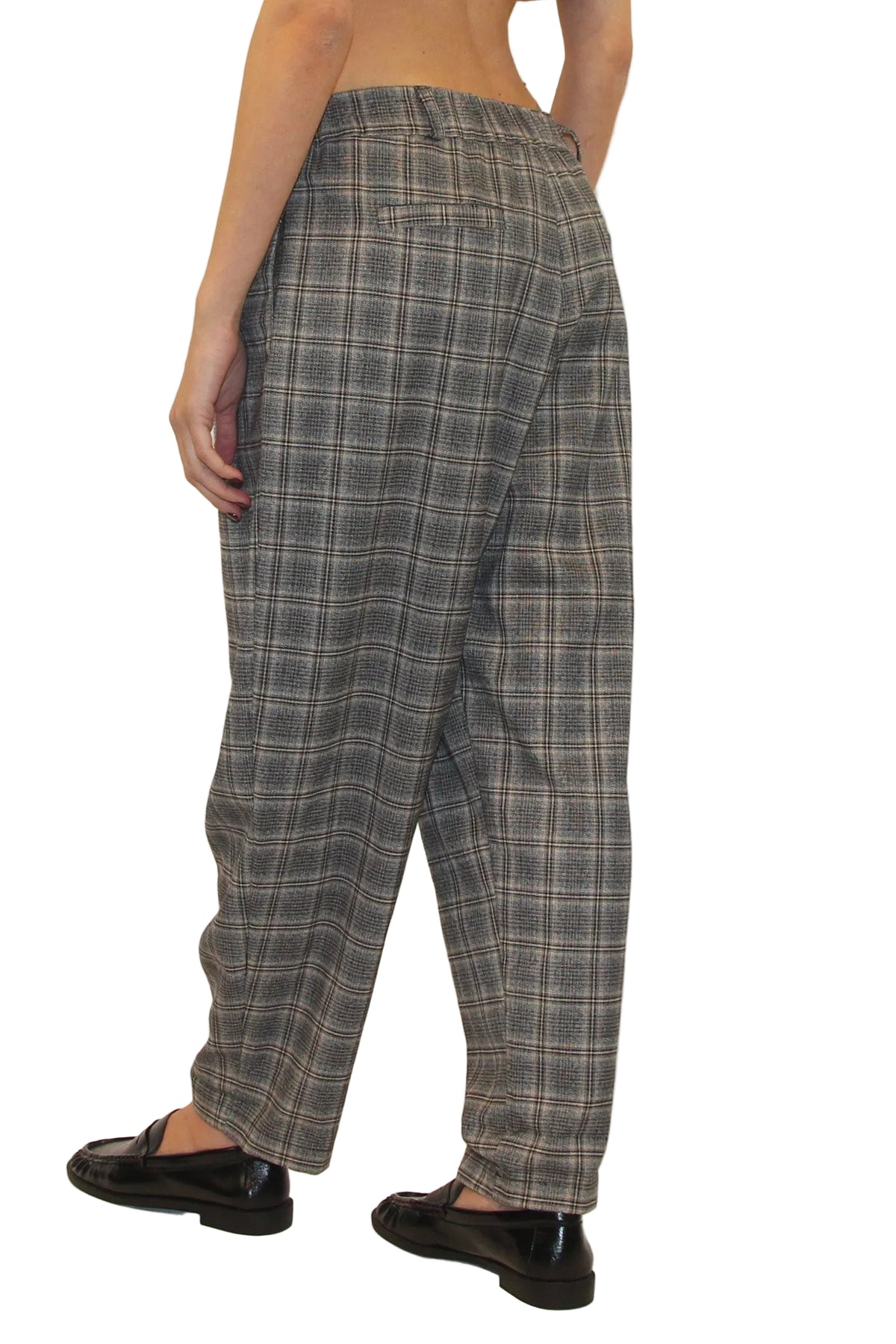 LEVH - PANTALONE FISTER - SCOZZESE GRIGIO