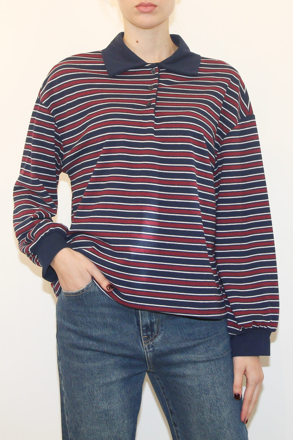 LEVH - POLO LAGHMAN - RIGA BLU/BORDX