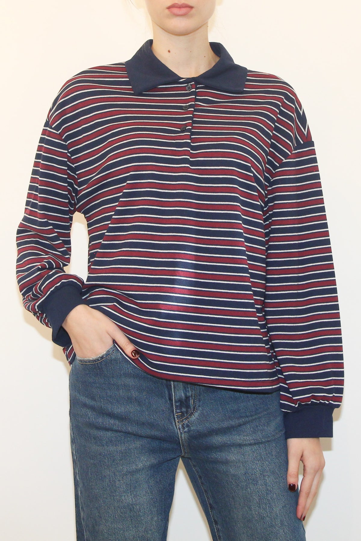 LEVH - POLO LAGHMAN - RIGA BLU/BORDX
