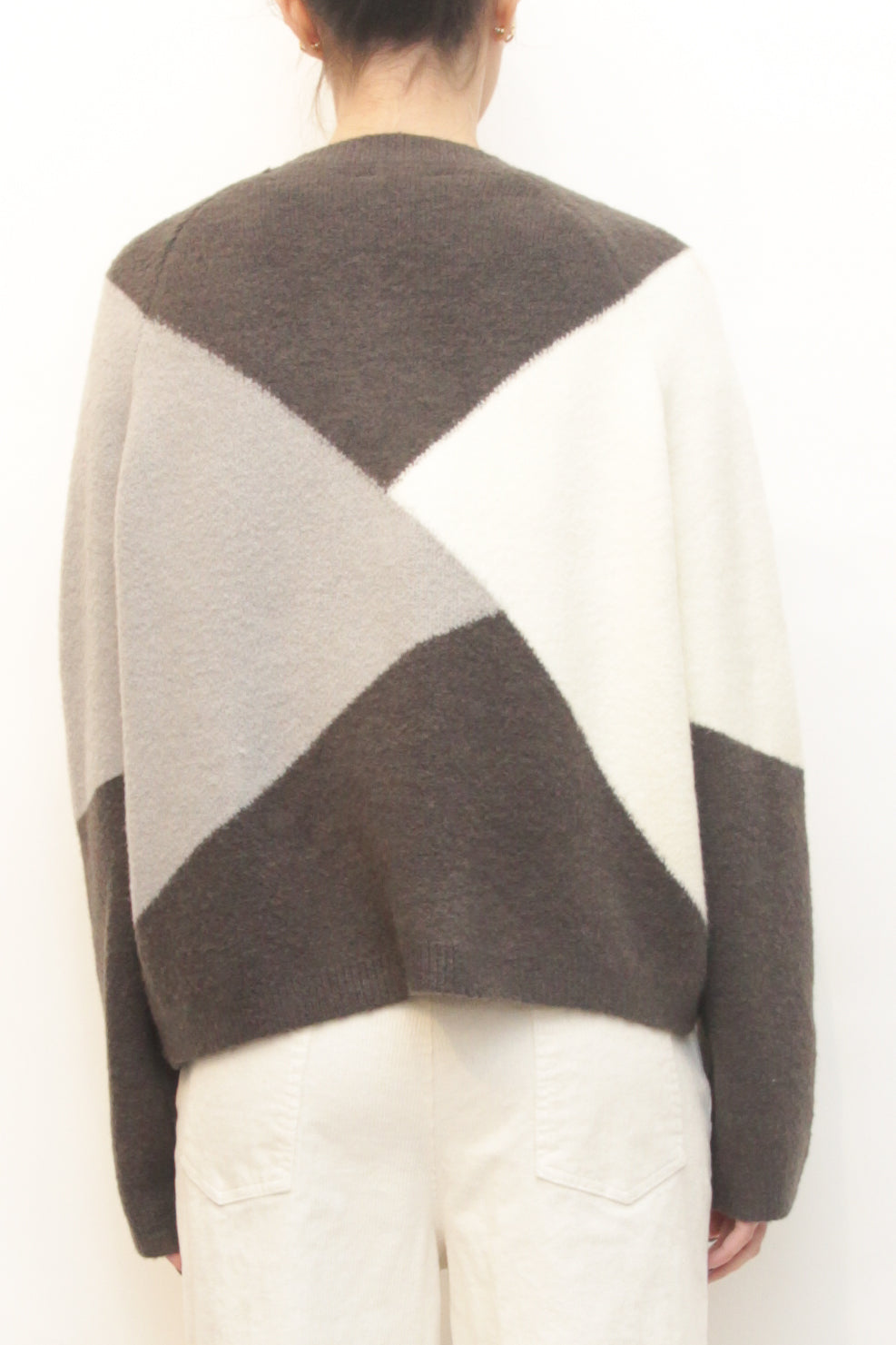 LEVH - Cardigan Skyler - Geometrico antrax/grigio/burro