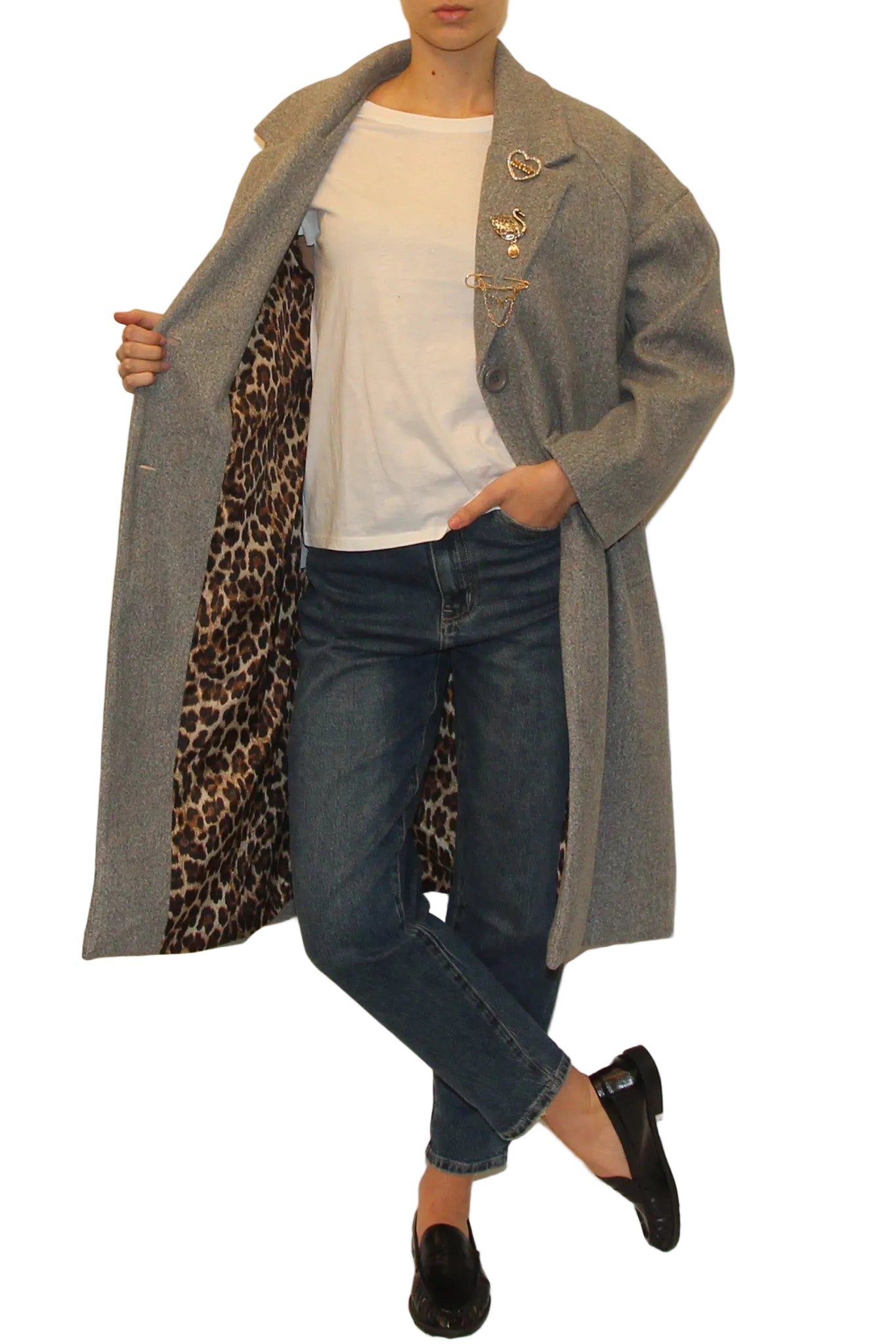 LEVH - Cappotto Macy - GRIGIO CHIARO