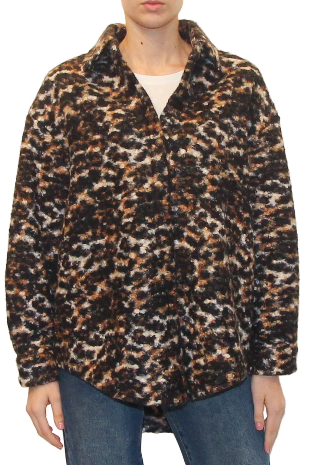 LEVH - Camicia Sandy - fantasia nero/ruggine