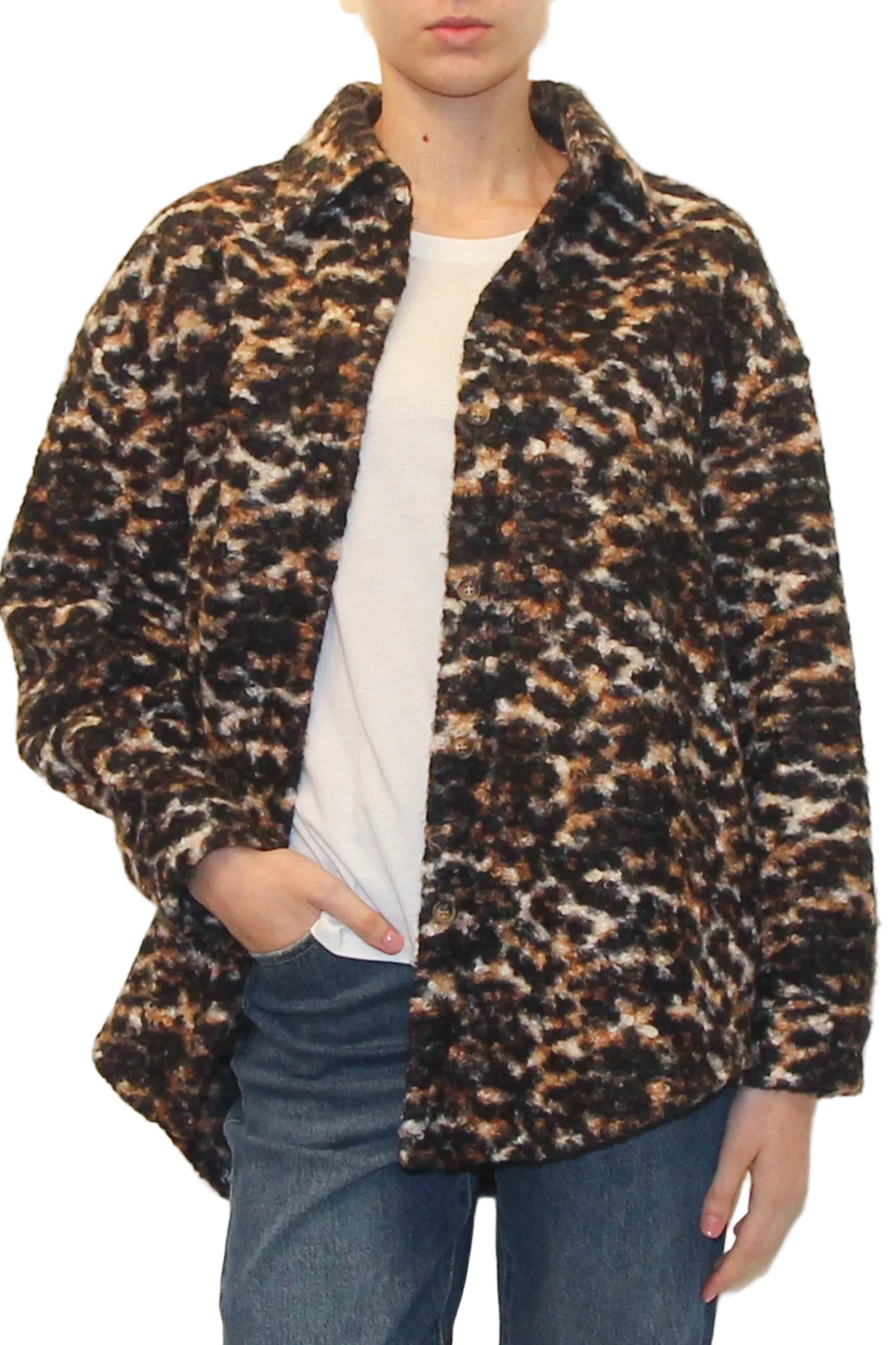 LEVH - Camicia Sandy - fantasia nero/ruggine