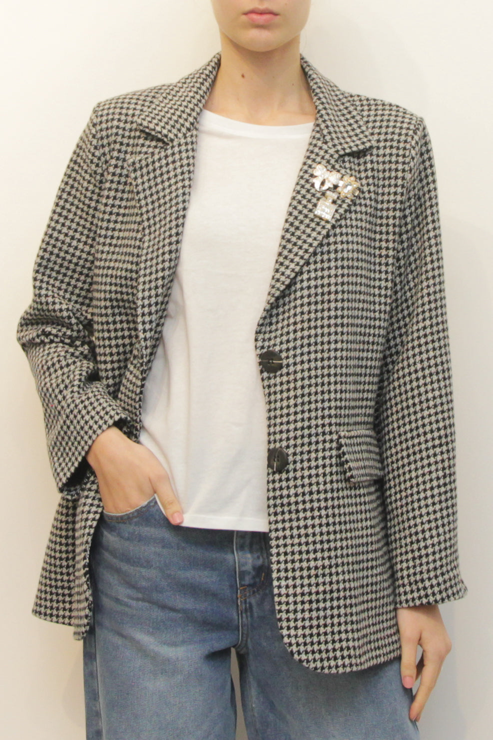 LEVH - Giacca Riley - PIED DE POULE BUr/NER