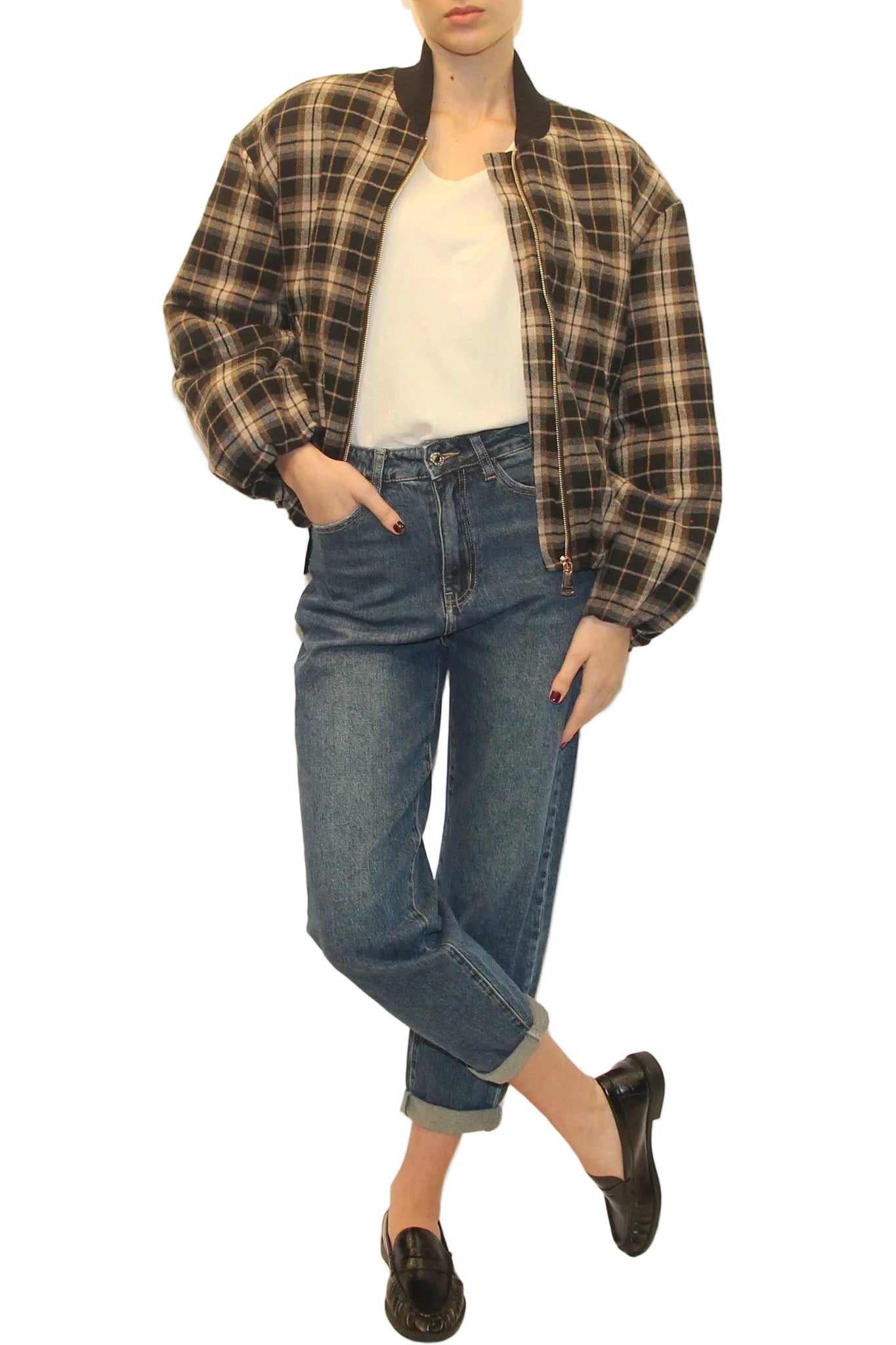 LEVH - GIUBBINO HOOPER - SCOZZEE NERO/BEIGE