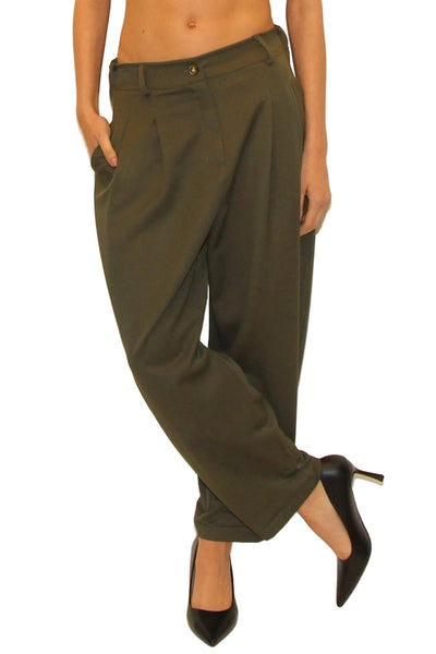 LEVH - pantalone jan - MILITARE