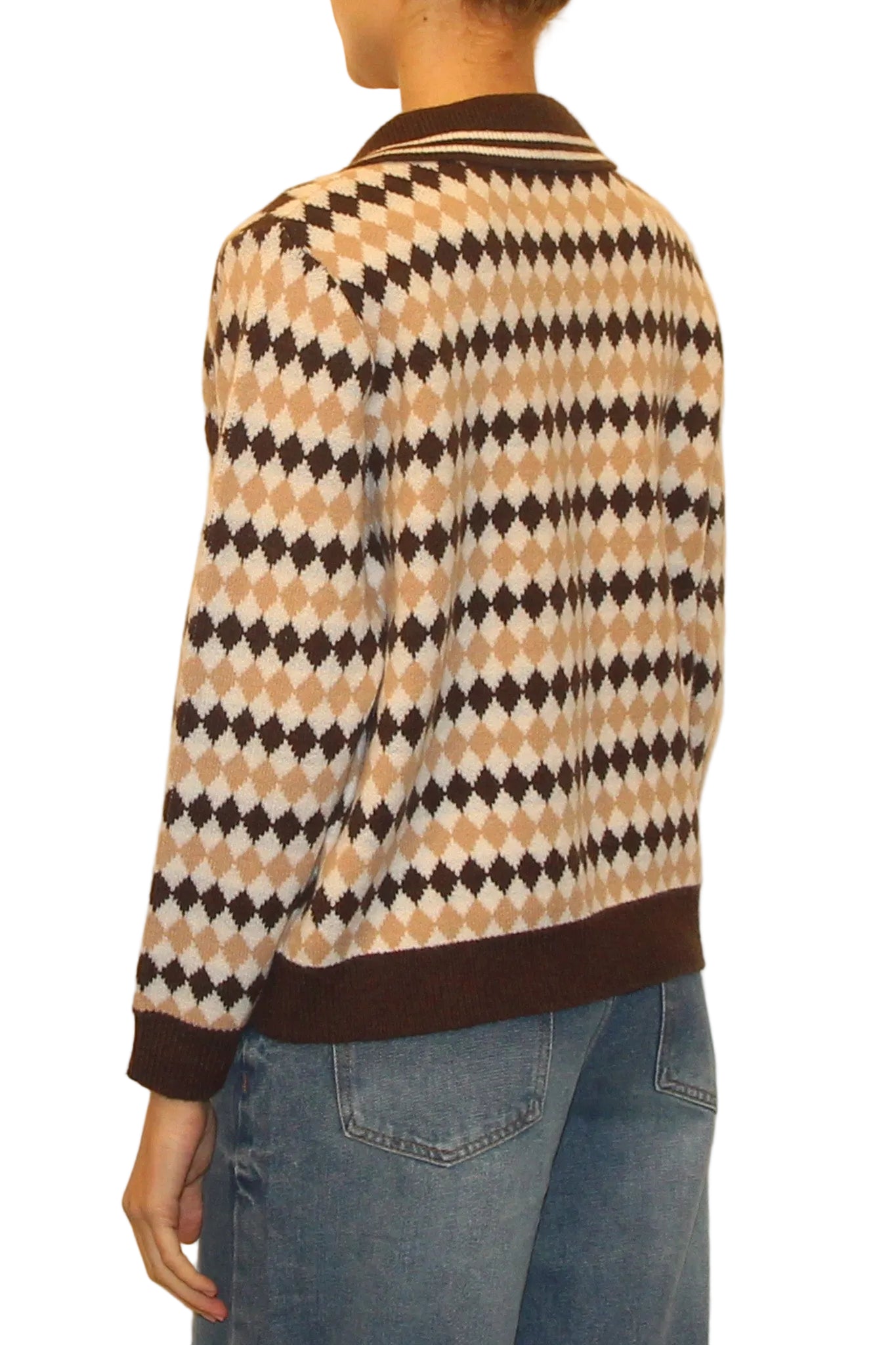 LEVH - Polo Darien - rombo beige/panna/moka