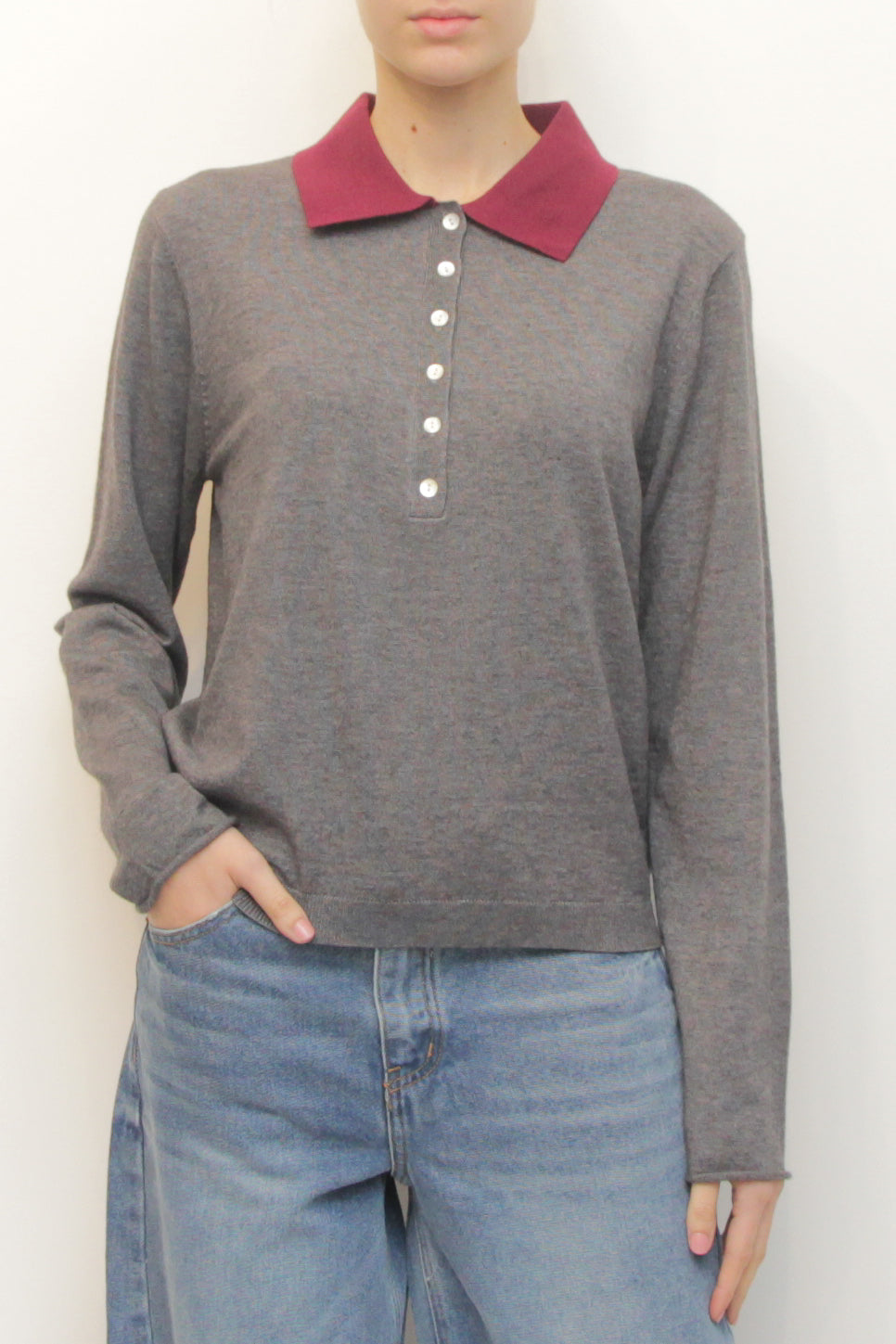 LEVH - Polo Sidney - Grigio/bordx