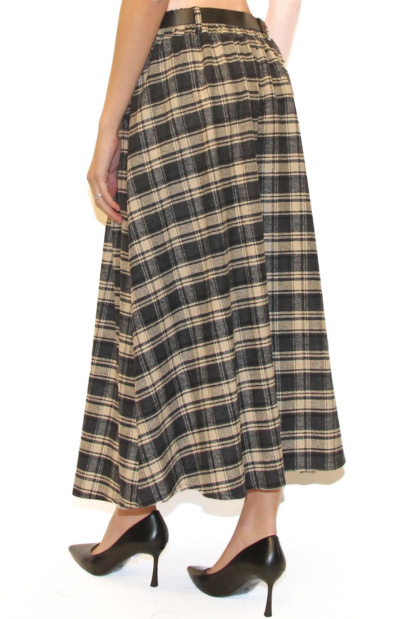 LEVH - GONNA LACY - quadro beige/nero