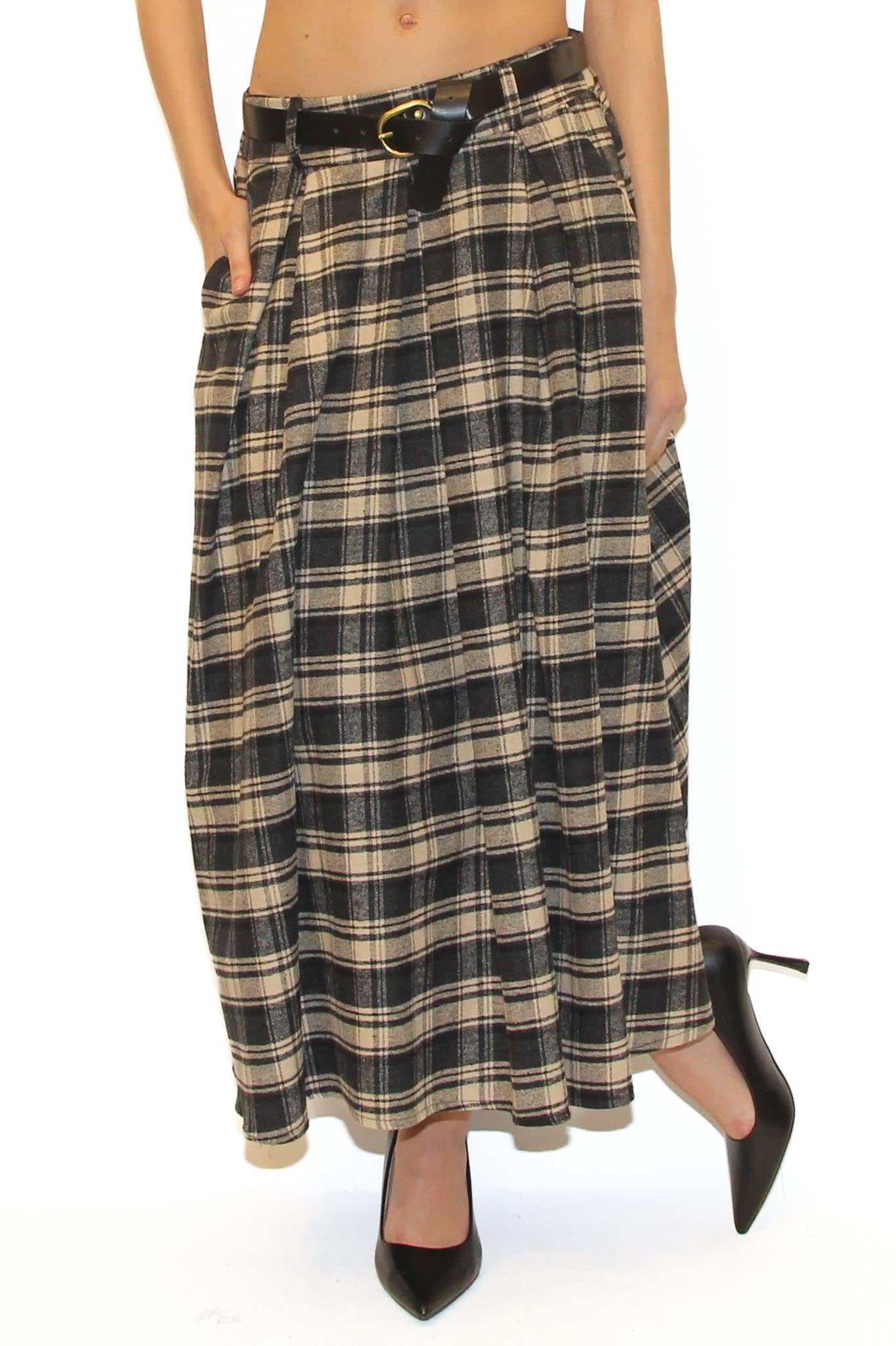 LEVH - GONNA LACY - quadro beige/nero