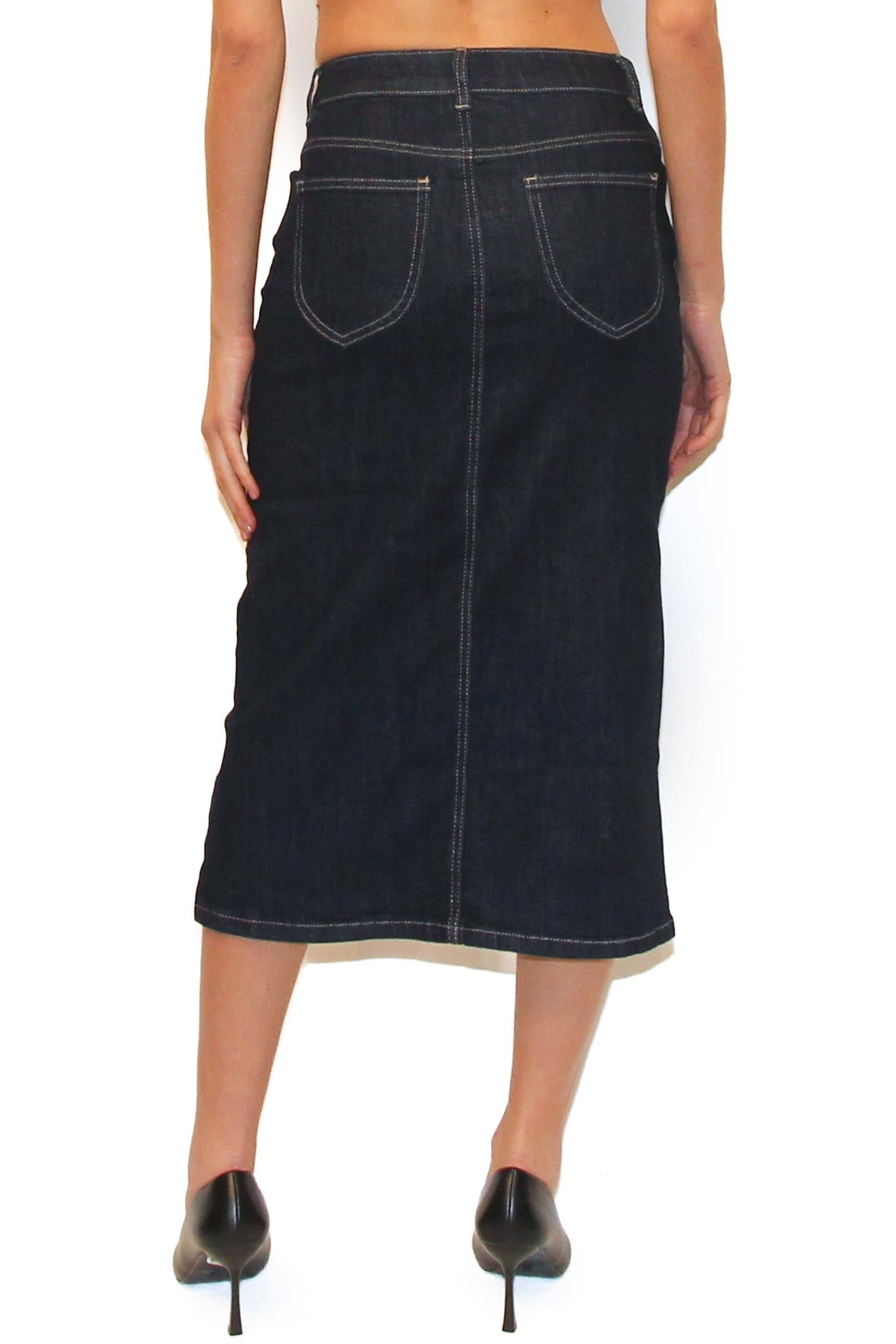 LEVH - GONNA KACUG - DENIM SCURO