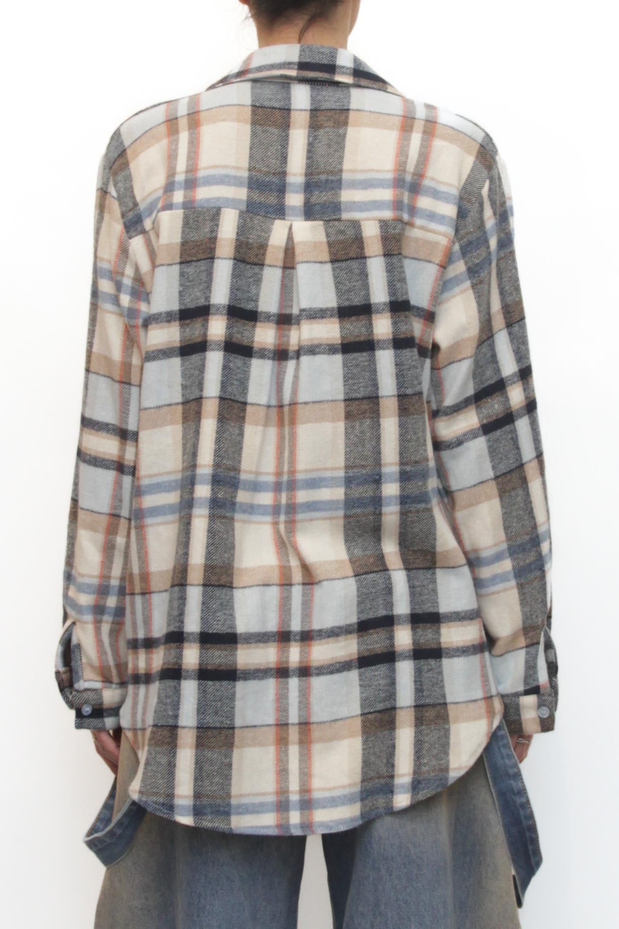 LEVH - Camicia Carissa - QUADRO CE/BLU/BEI