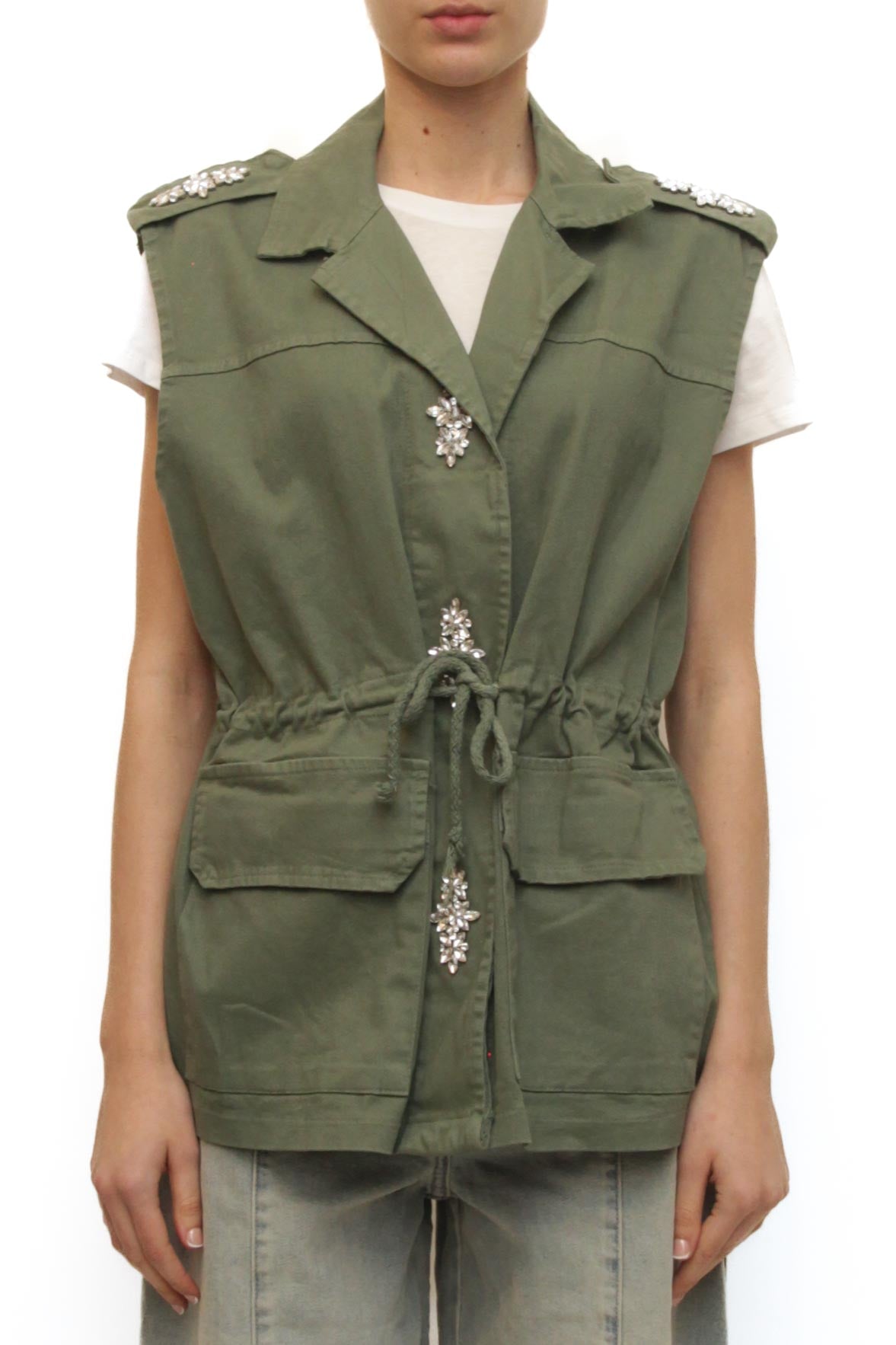 LEVH - Gilet Giorgia - MILITARE