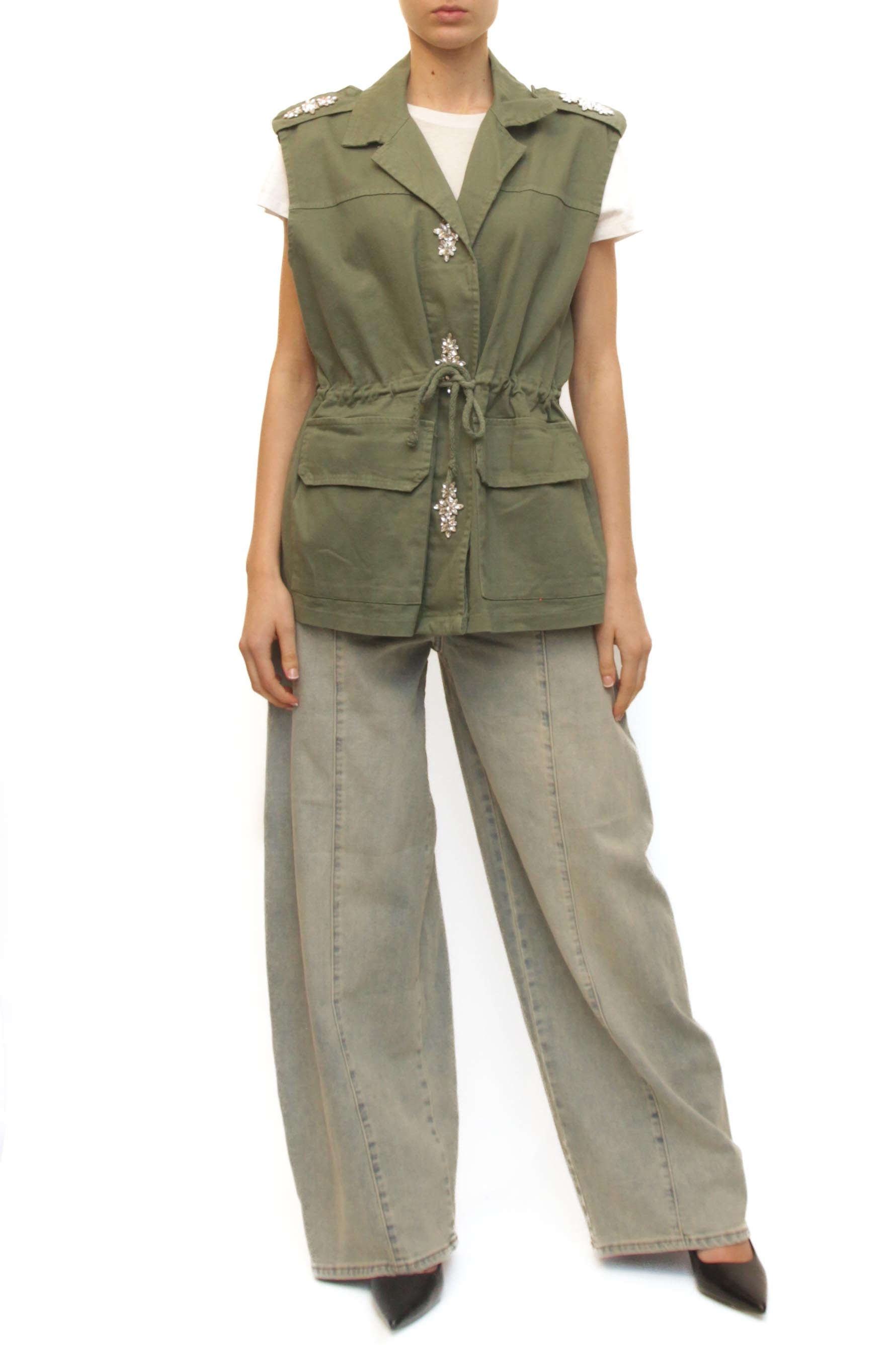 LEVH - Gilet Giorgia - MILITARE