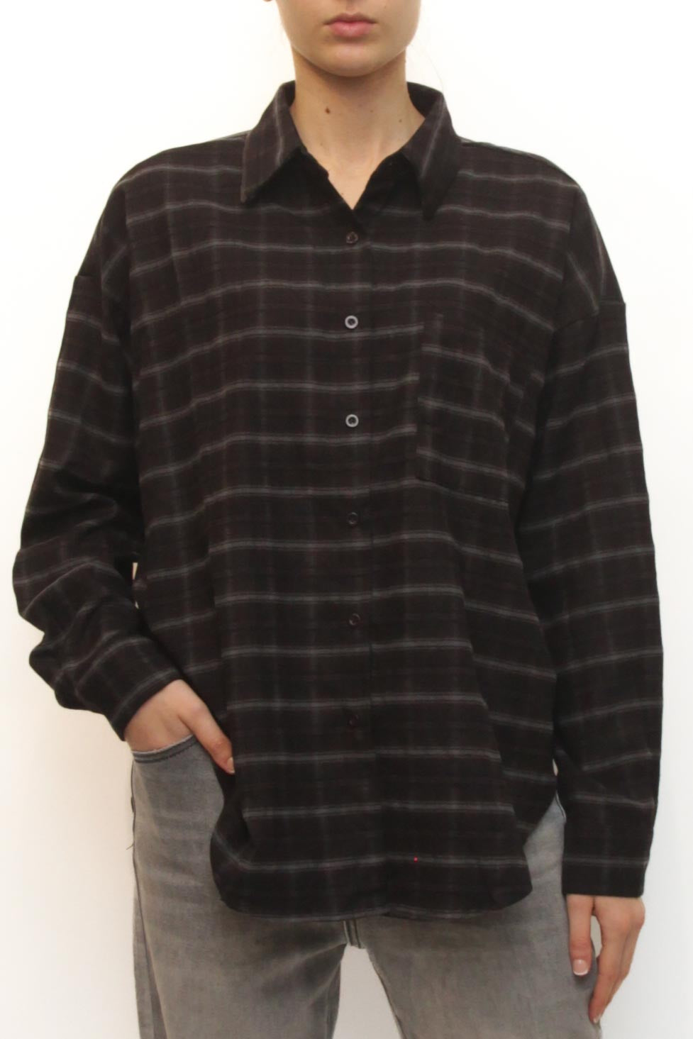 LEVH - Camicia Cass - QUADRO MA/NE/GR
