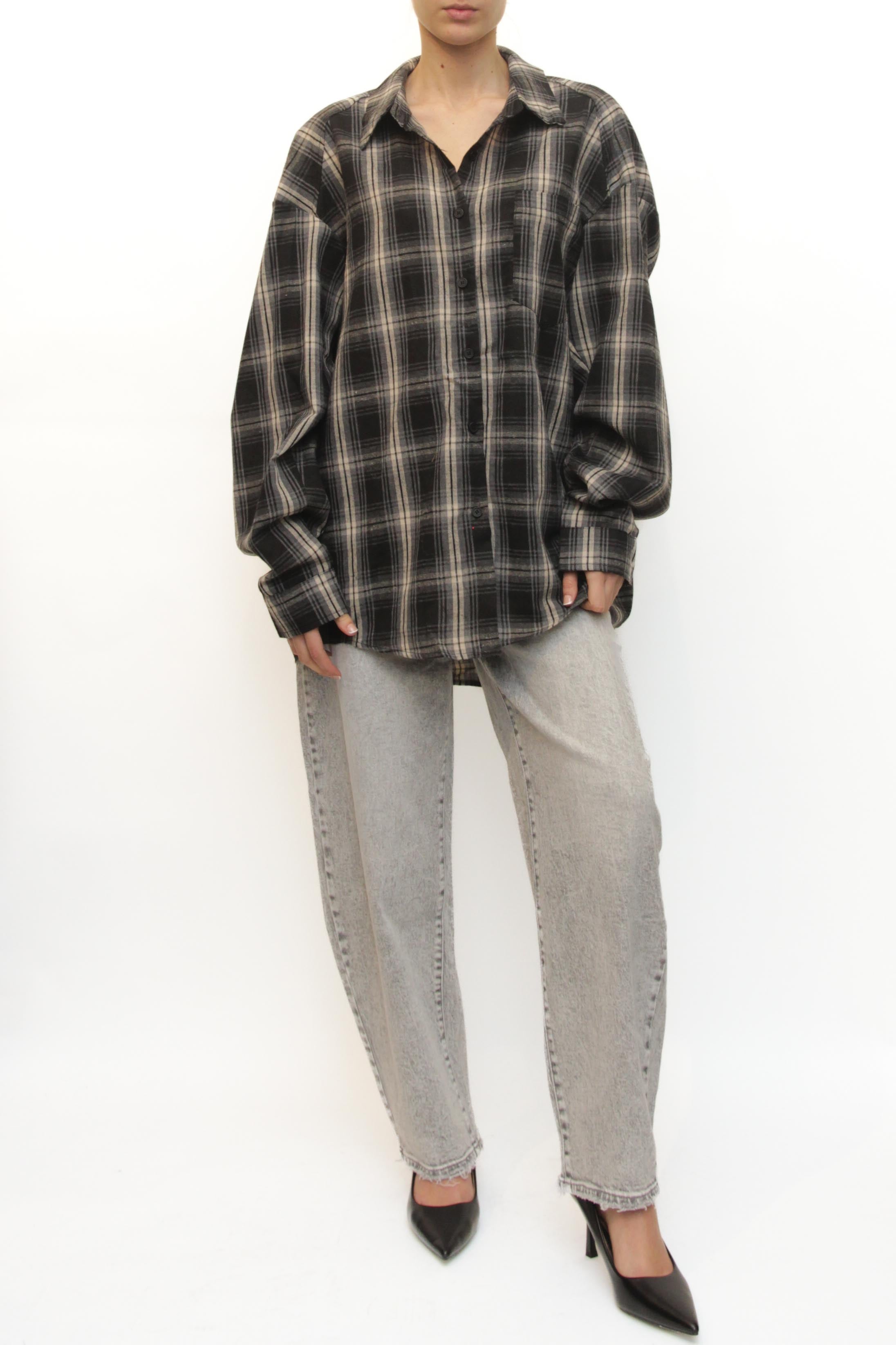 LEVH - Camicia Camelia - QUADRO BI/NE/GR