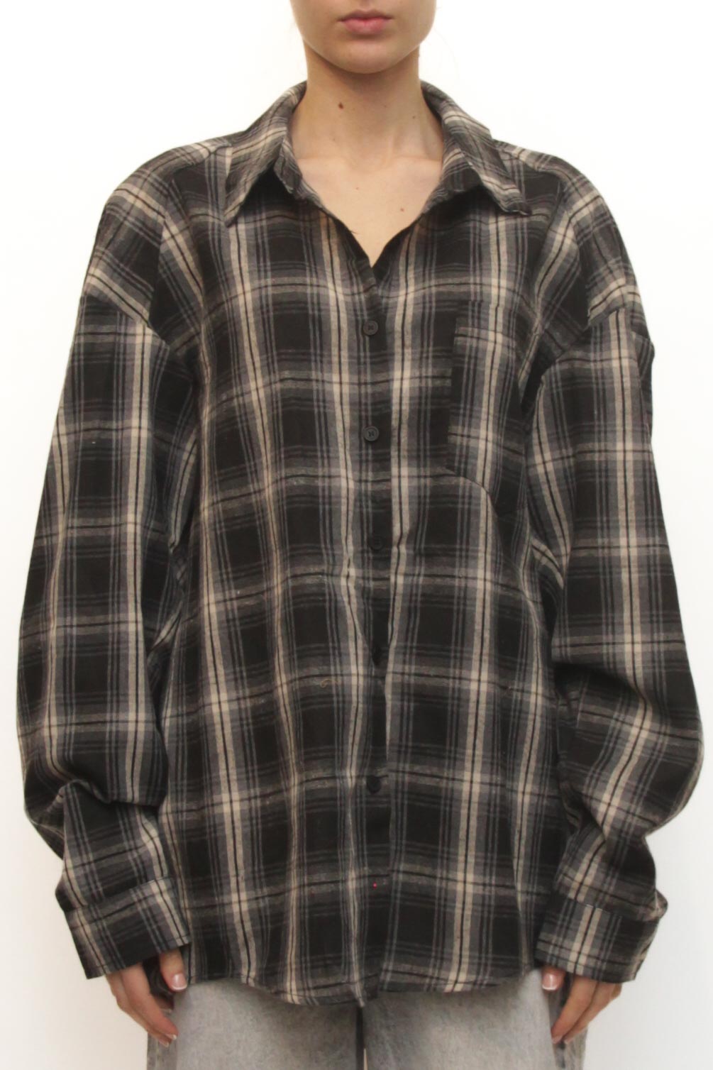 LEVH - Camicia Camelia - QUADRO BI/NE/GR