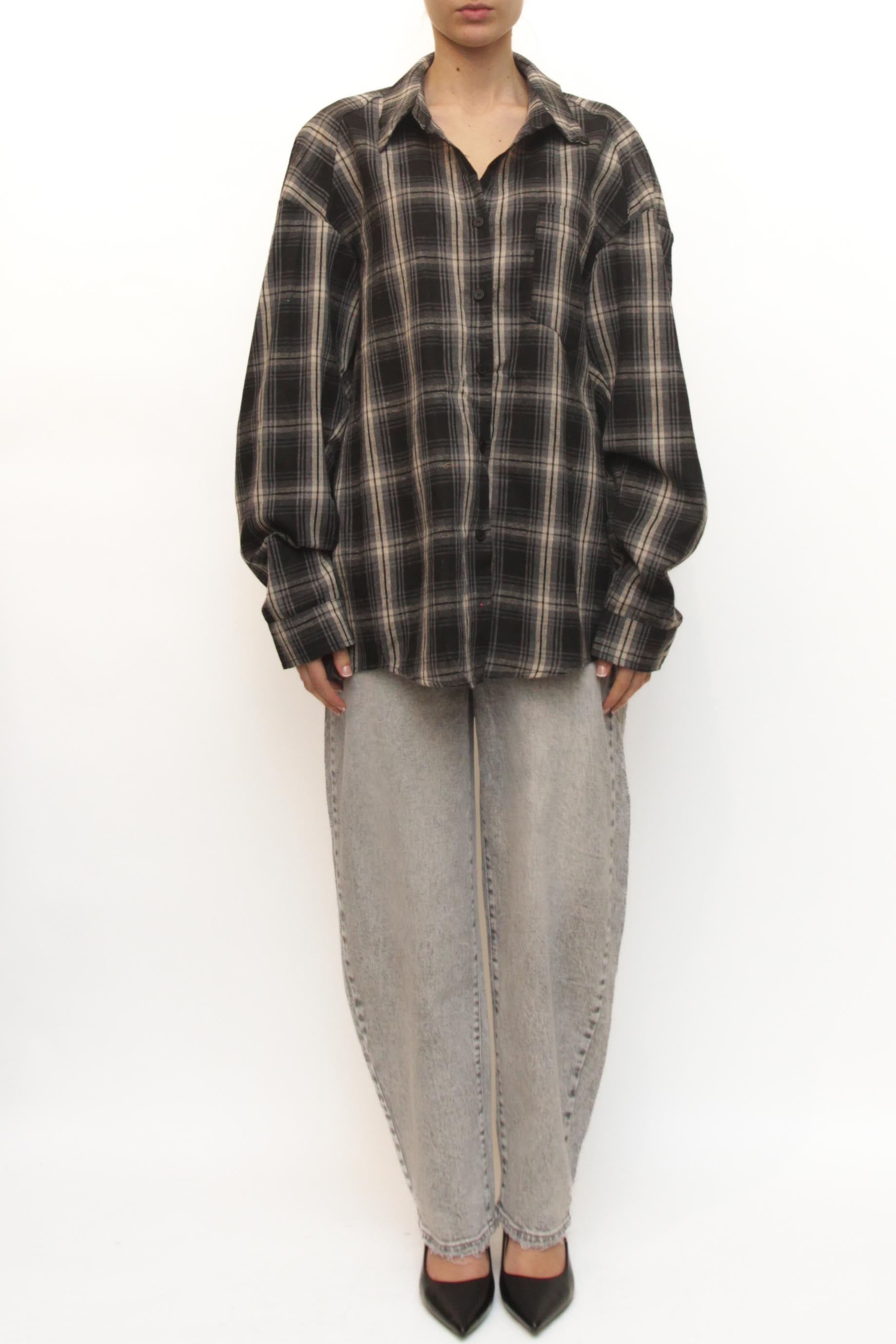 LEVH - Camicia Camelia - QUADRO BI/NE/GR