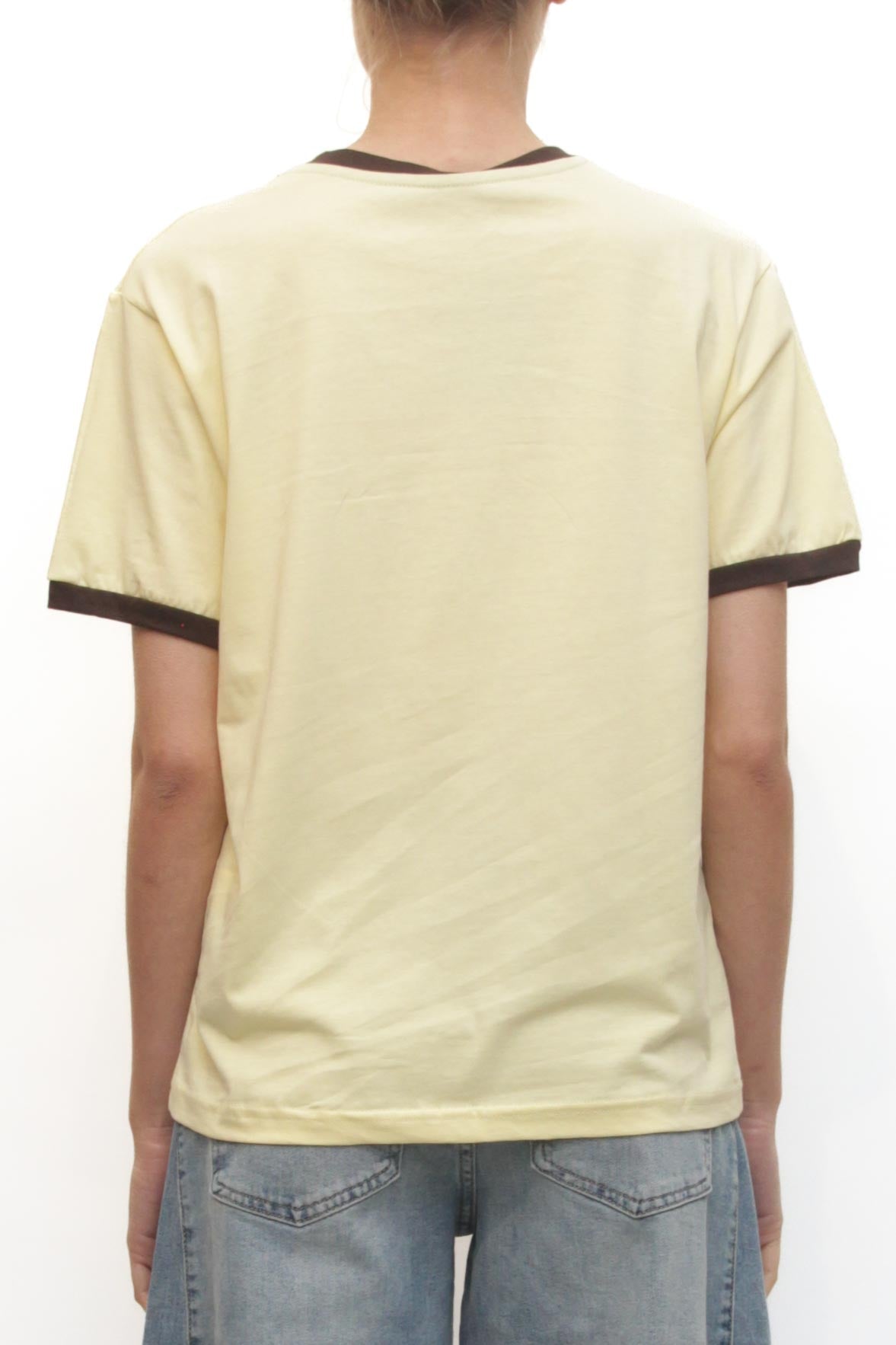 LEVH - T-shirt Tabby - GIALLO/MARRONE