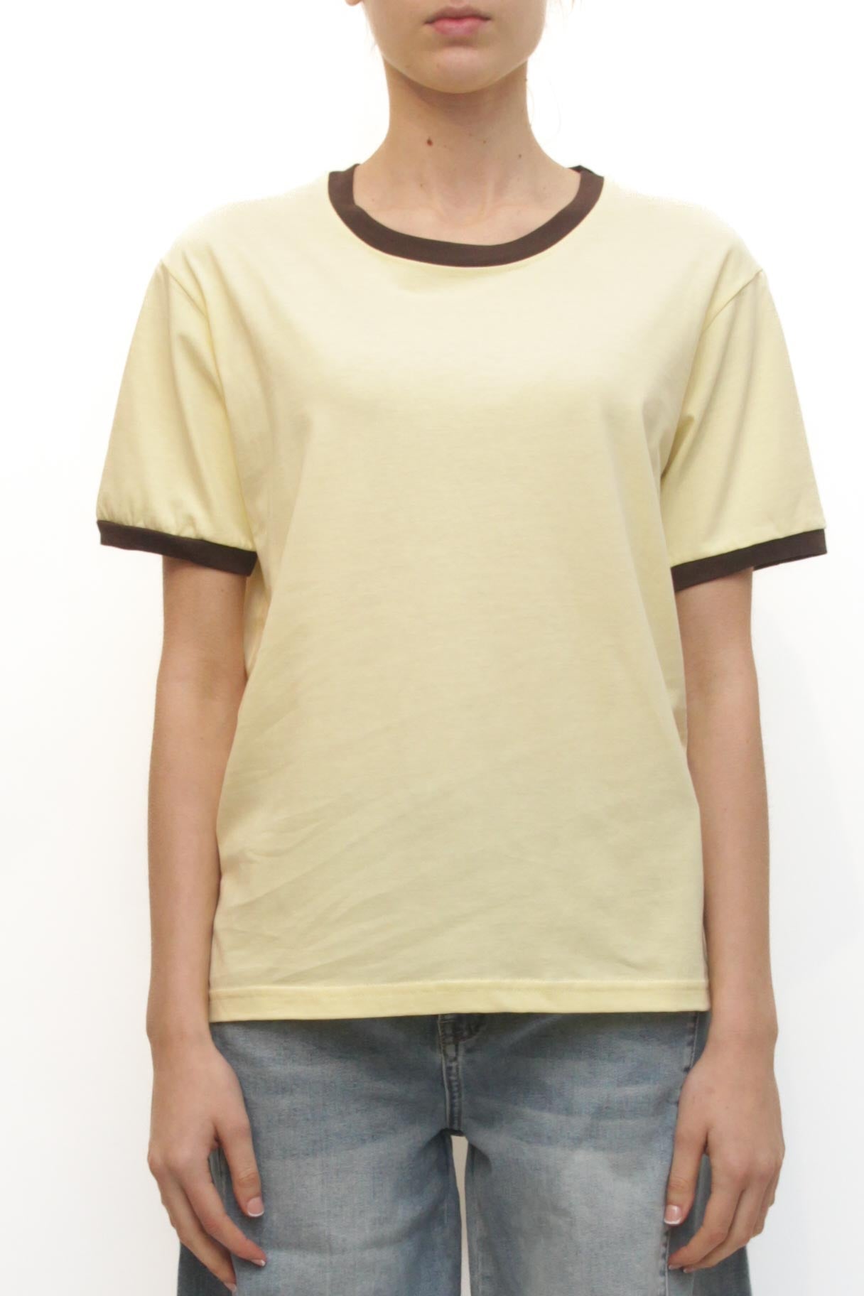 LEVH - T-shirt Tabby - GIALLO/MARRONE