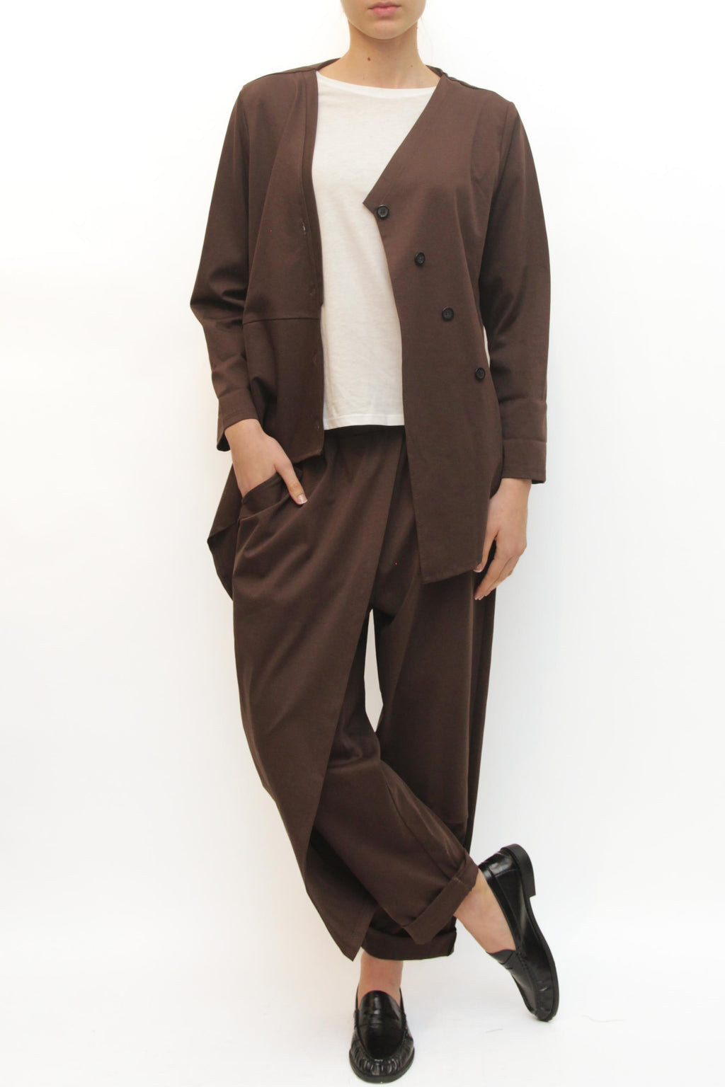 levh - blusa barbara - marrone