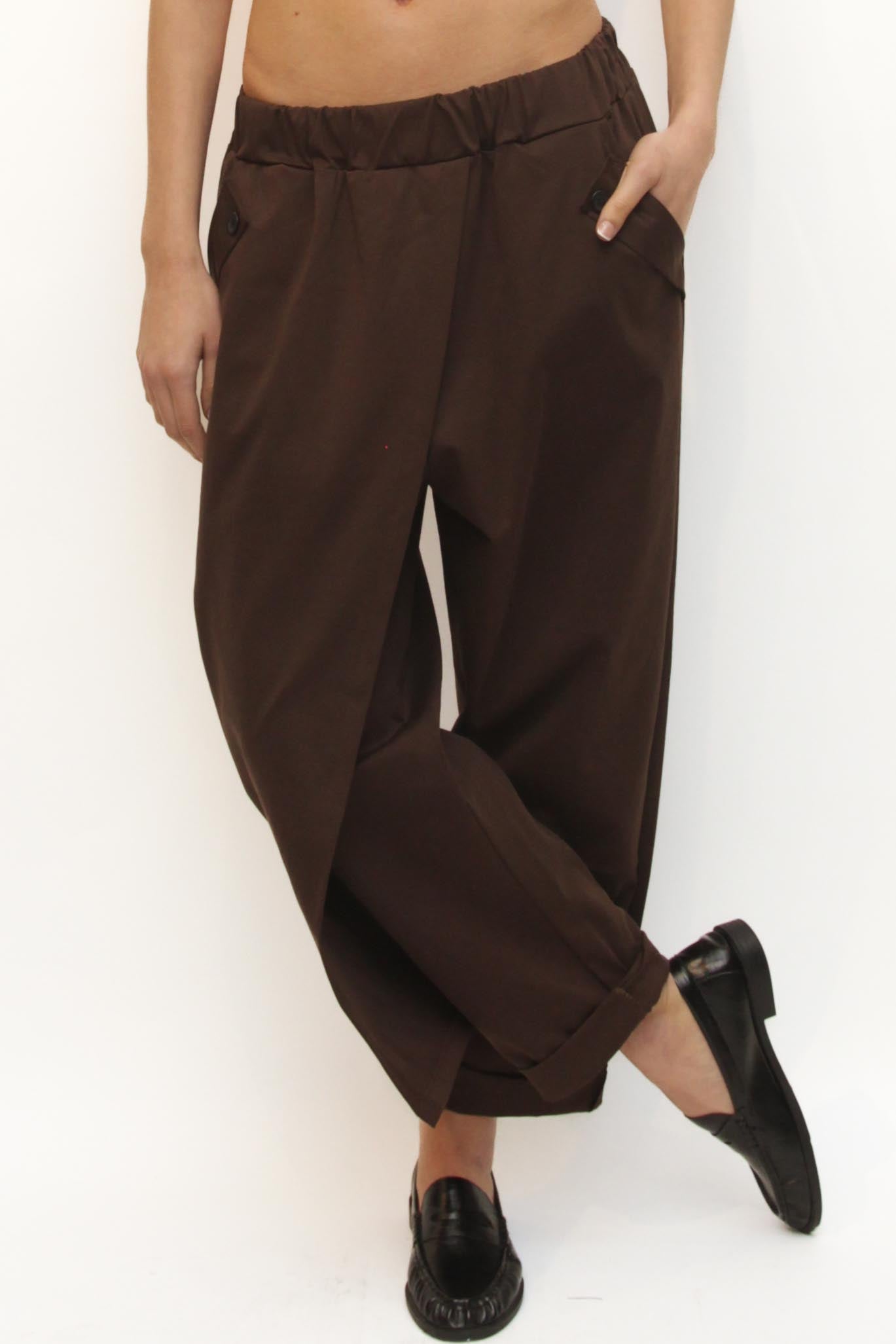 LEVH - Pantalone Pamela - MARRONE