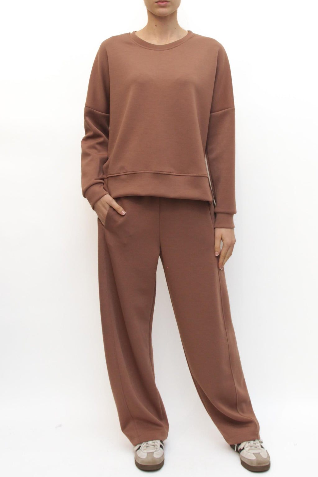 LEVH - Felpa Fabienne - MARRONE