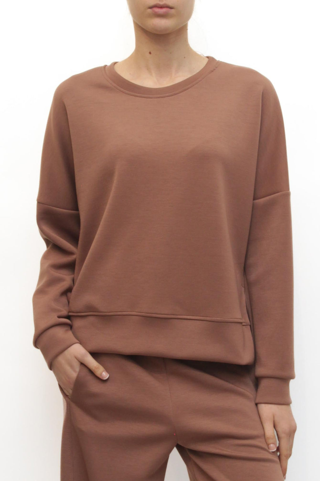 LEVH - Felpa Fabienne - MARRONE