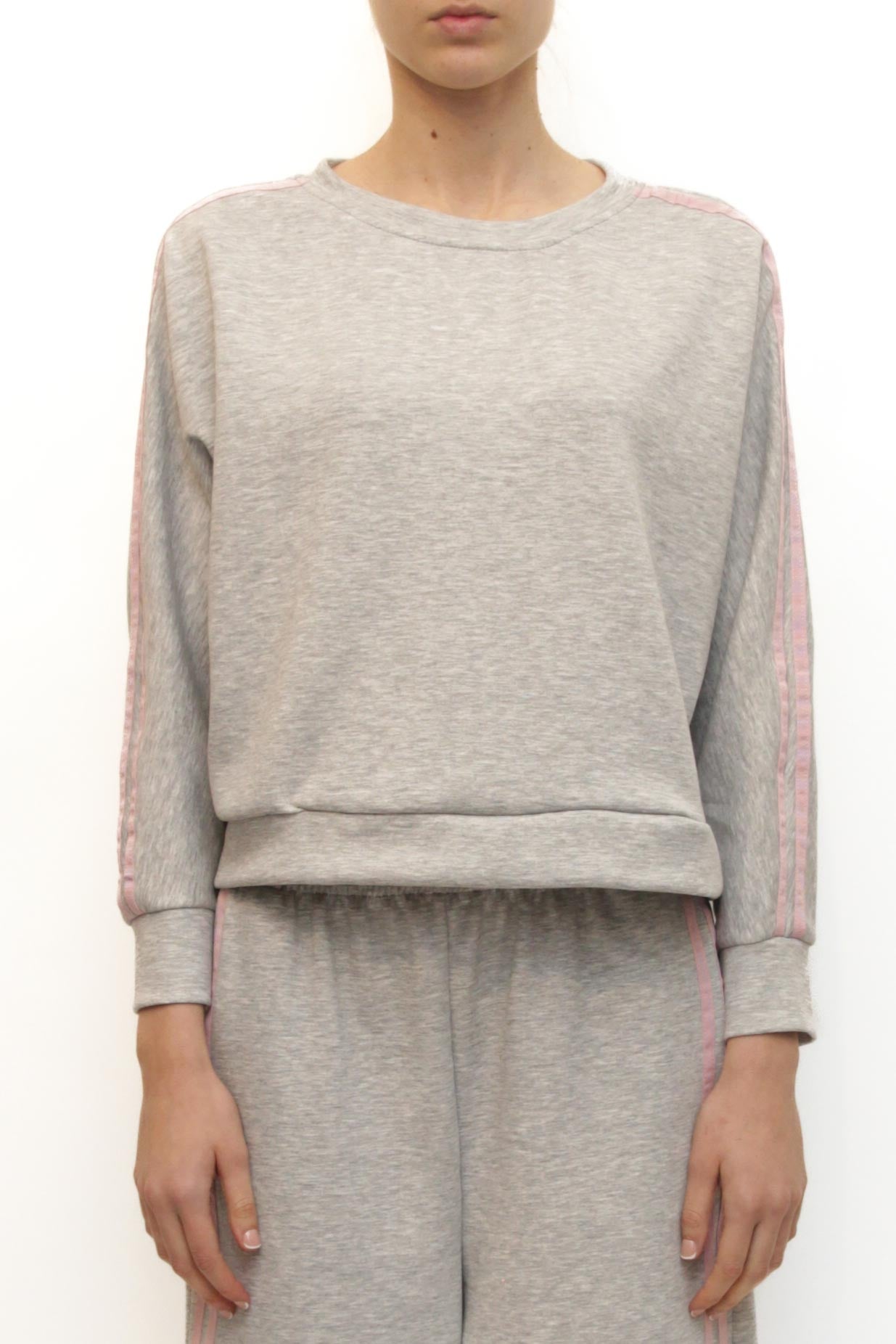 LEVH - Felpa Fabiana - GRIGIO CHIARO/Rosa