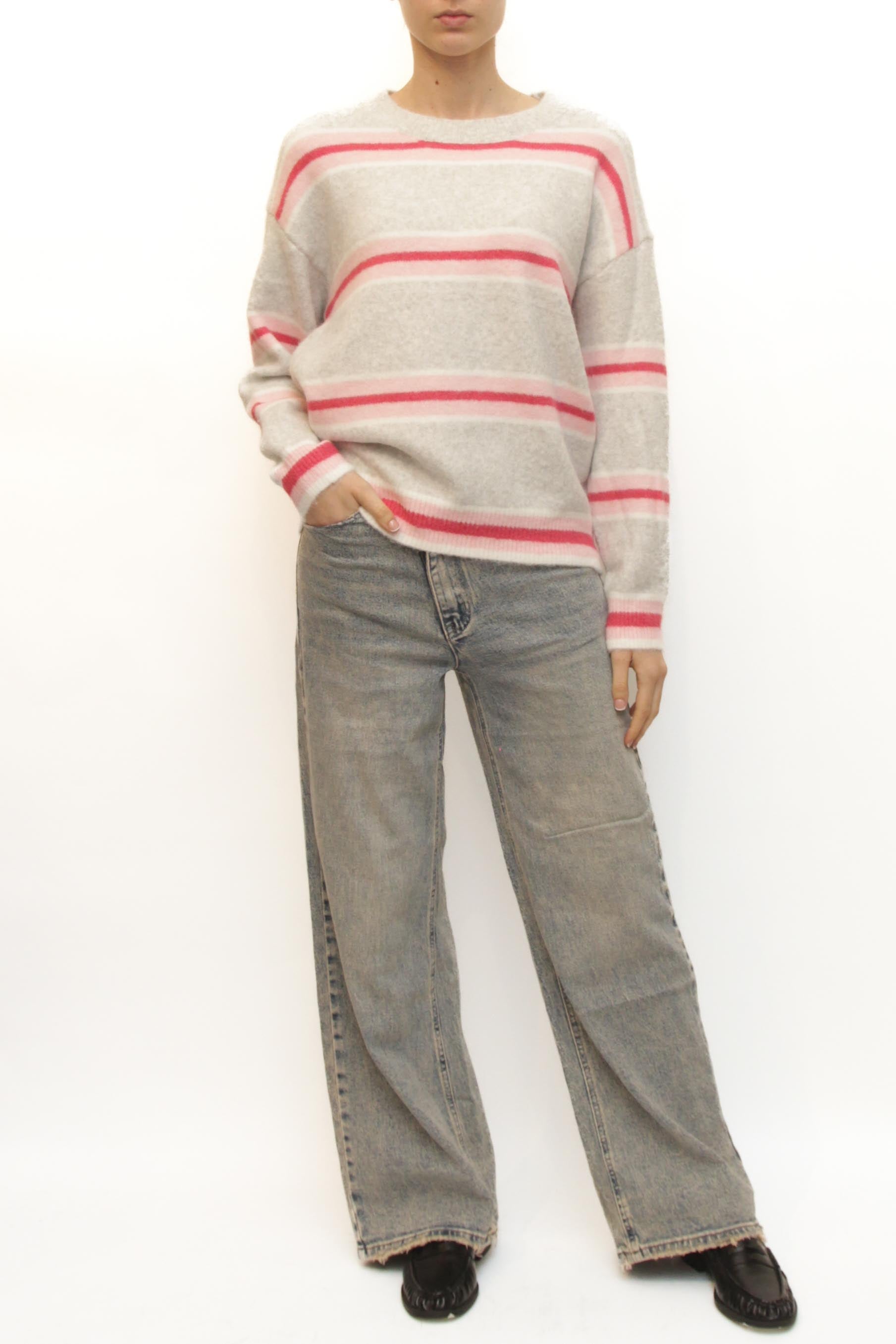 LEVH - Maglione Margot - RIGA GRI CHI/RO/FU