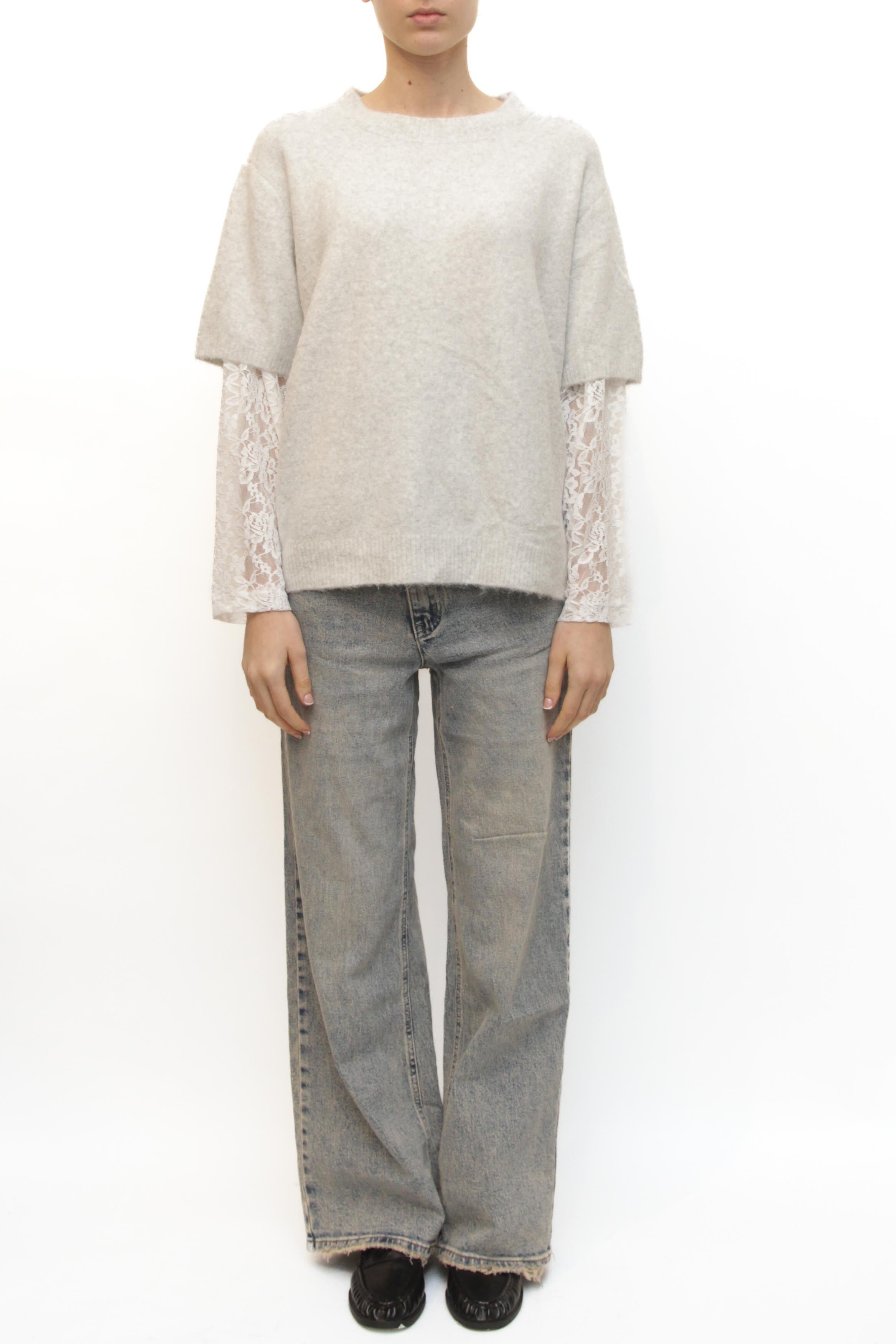 LEVH - Maglione Meaux - GRIGIO CHIARO