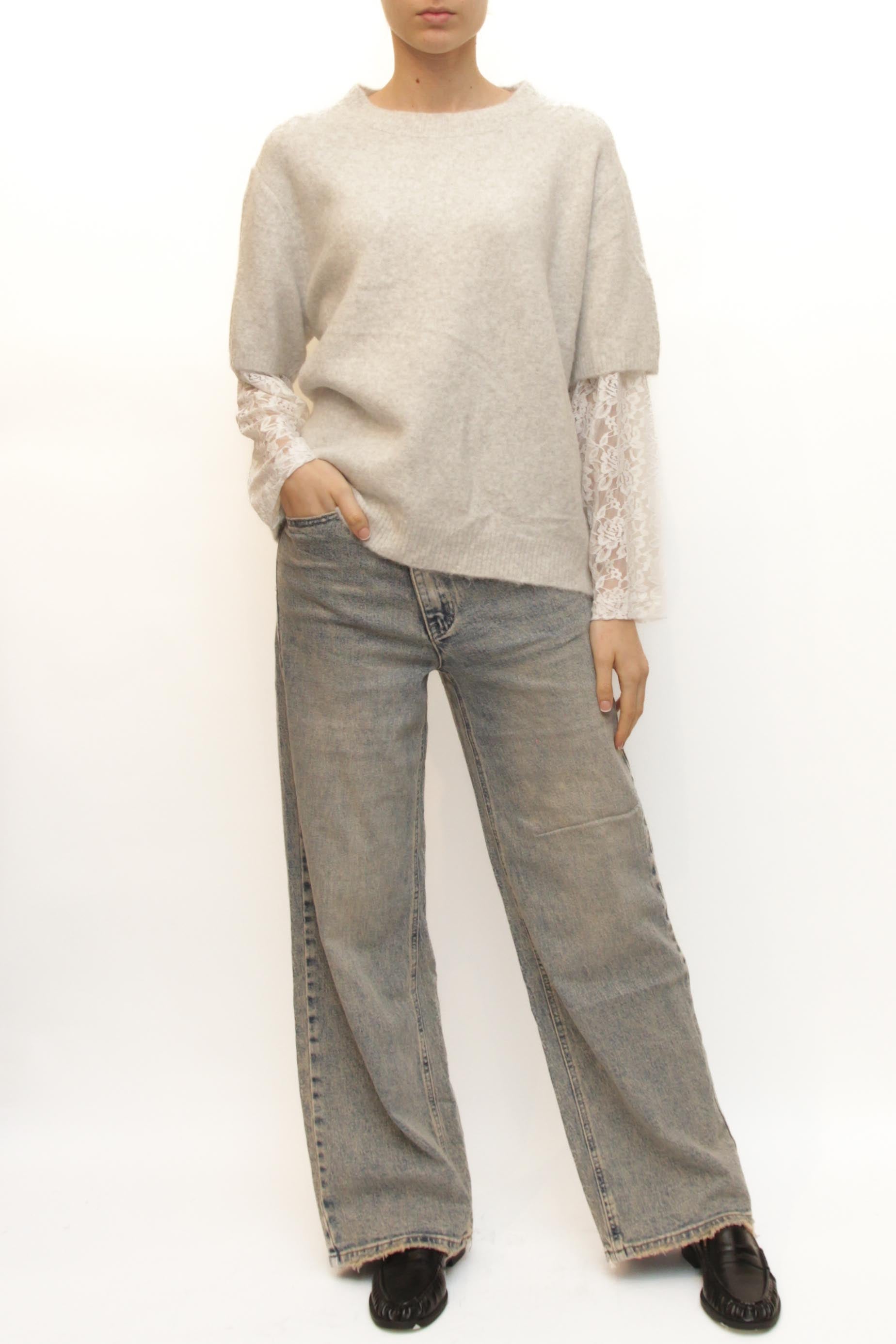 LEVH - Maglione Meaux - GRIGIO CHIARO
