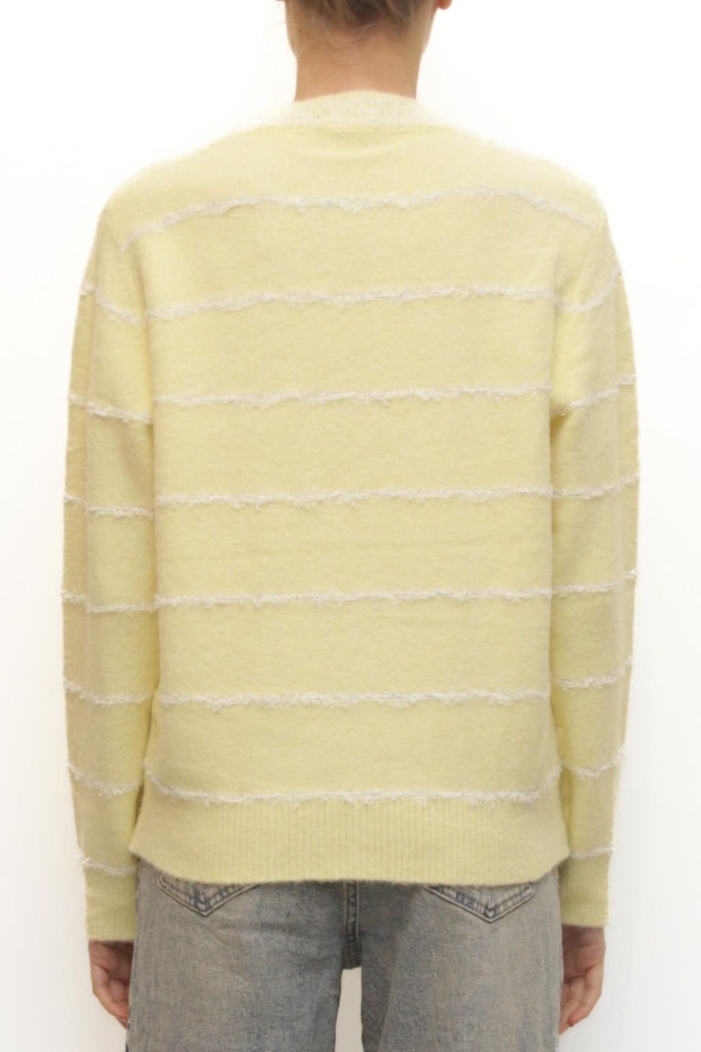 LEVH - Maglione Maude - GIALLO riga bianco