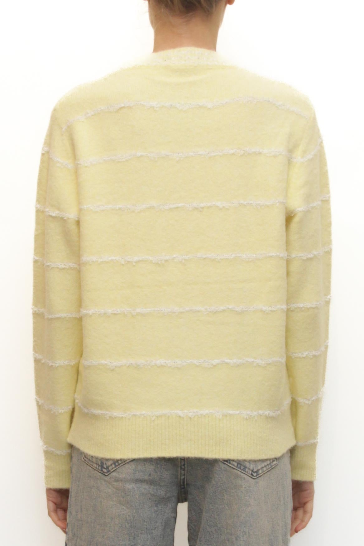 LEVH - Maglione Maude - GIALLO riga bianco