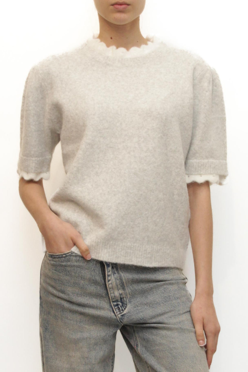 LEVH - Maglione Metz - GRIGIO CHIARO