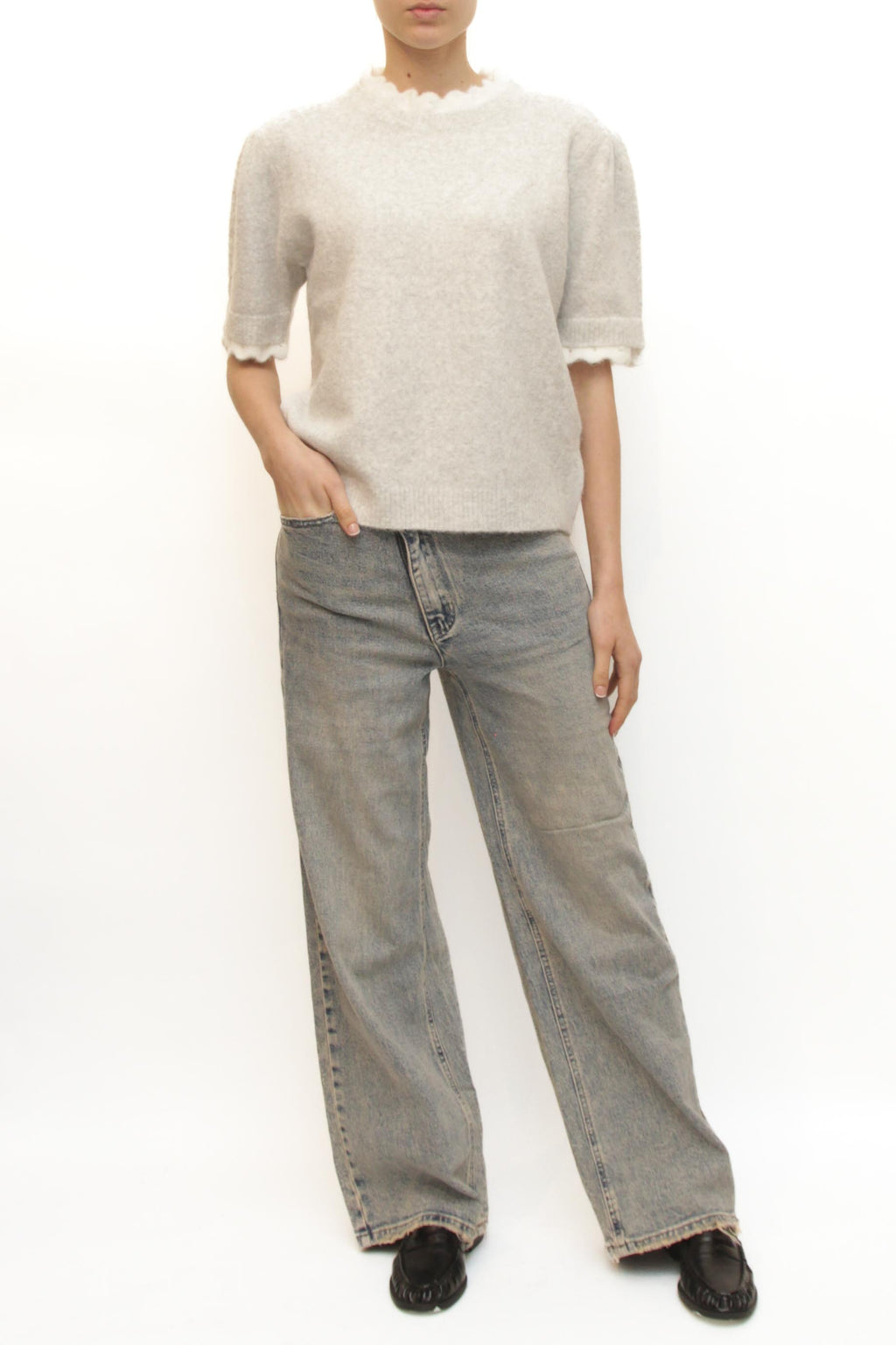 LEVH - Maglione Metz - GRIGIO CHIARO