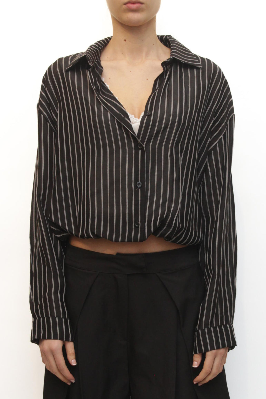 LEVH - Camicia Careen - RIGA NERO/BIANCO