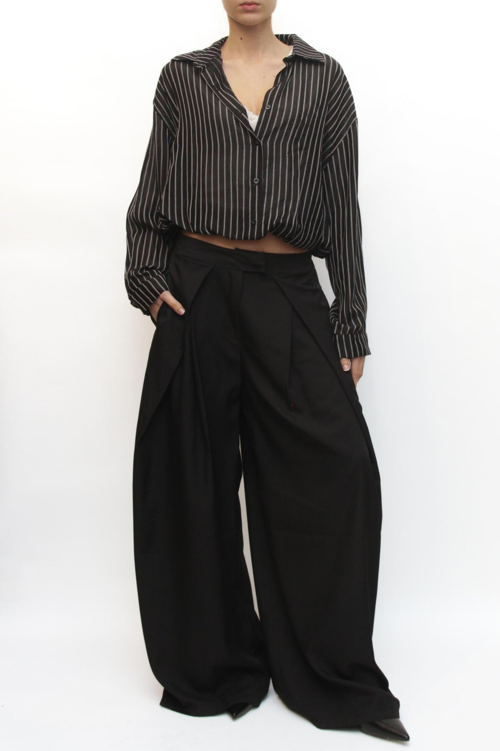LEVH - Camicia Careen - RIGA NERO/BIANCO