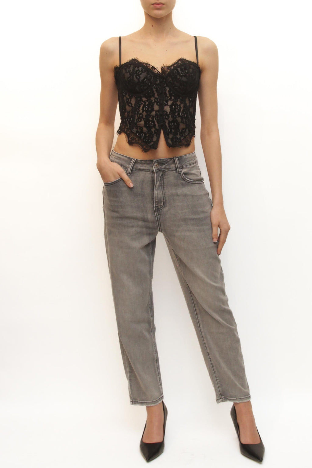 LEVH - Jeans Jeanine - MARMORIZZATO