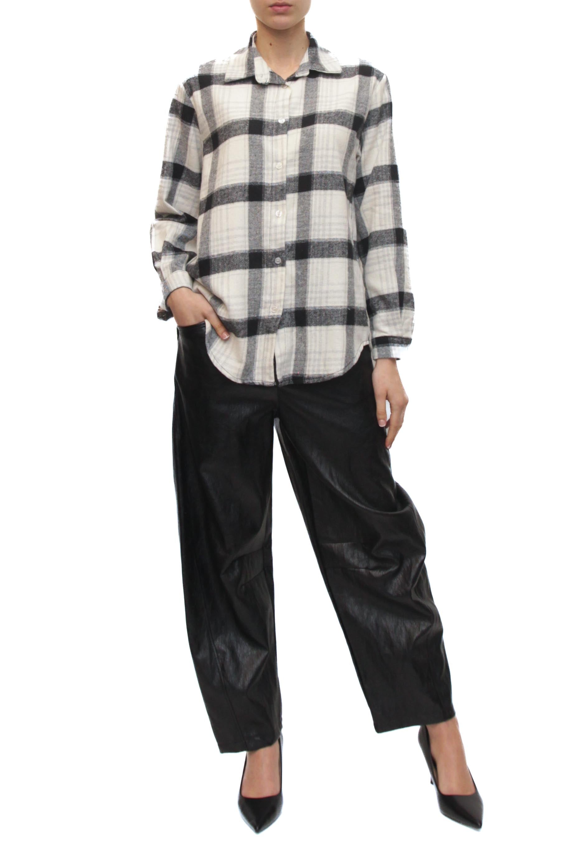 LEVH - Camicia Carissa - QUADRO B/N