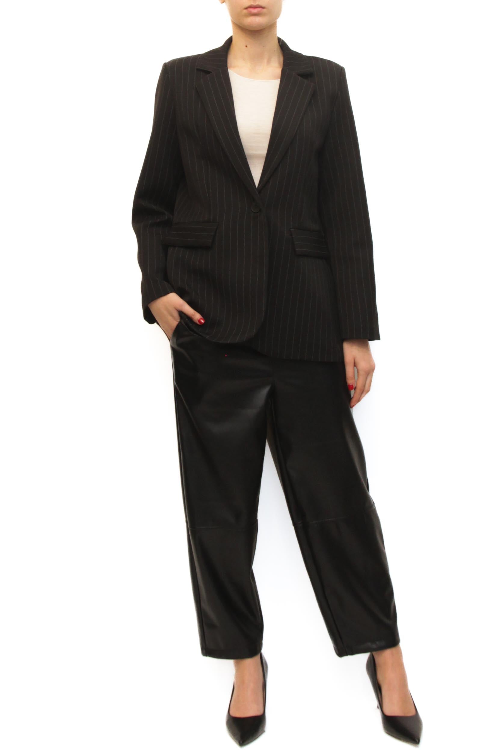 LEVH - Giacca Roxanne - GESSATO NERO