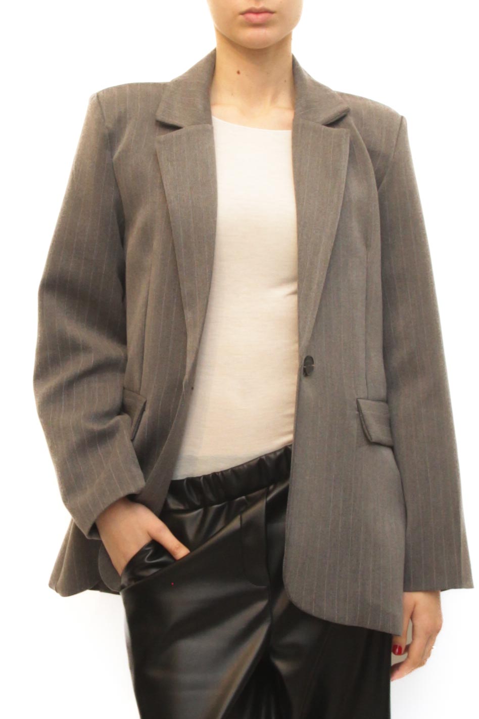 LEVH - Giacca Roxanne - GESSATO GRIGIO