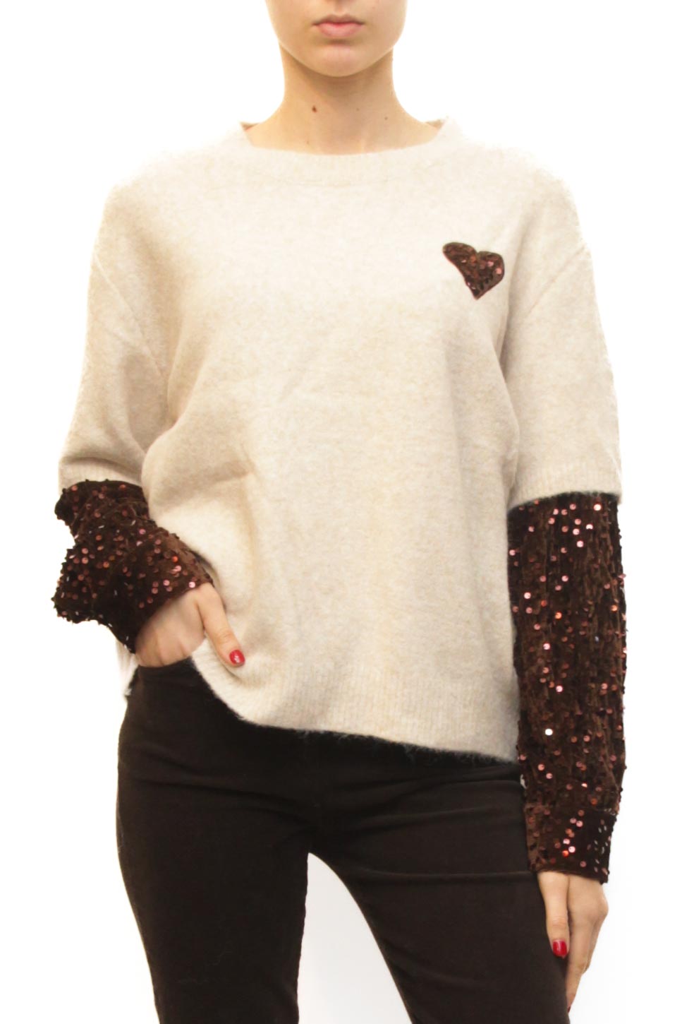 LEVH - Maglione Mignon - BEIGE