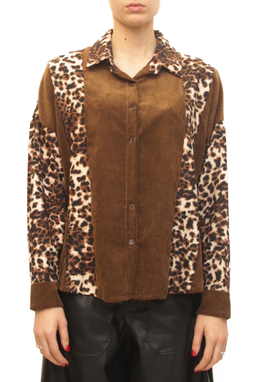 LEVH - Camicia Irène - Caffe/animalier